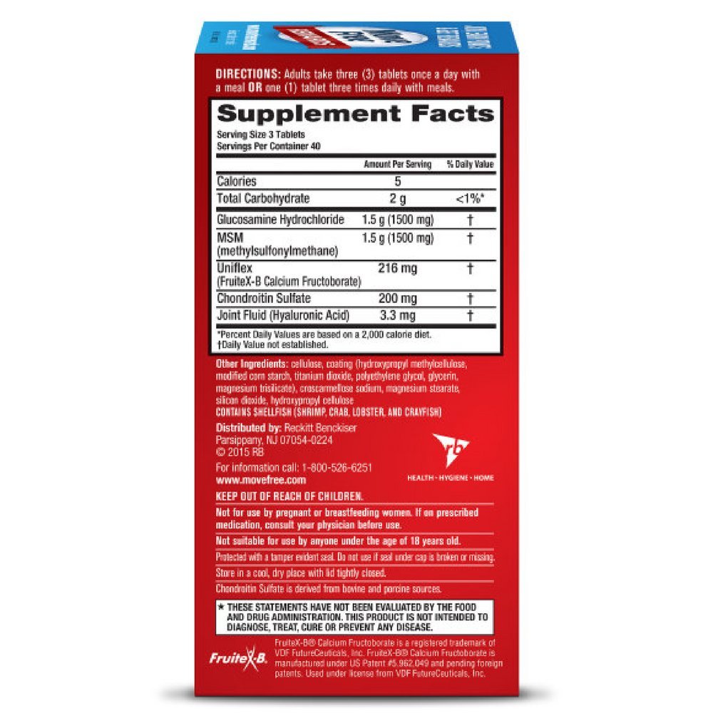 Schiff Move Free Advanced Plus MSM Tablets 480