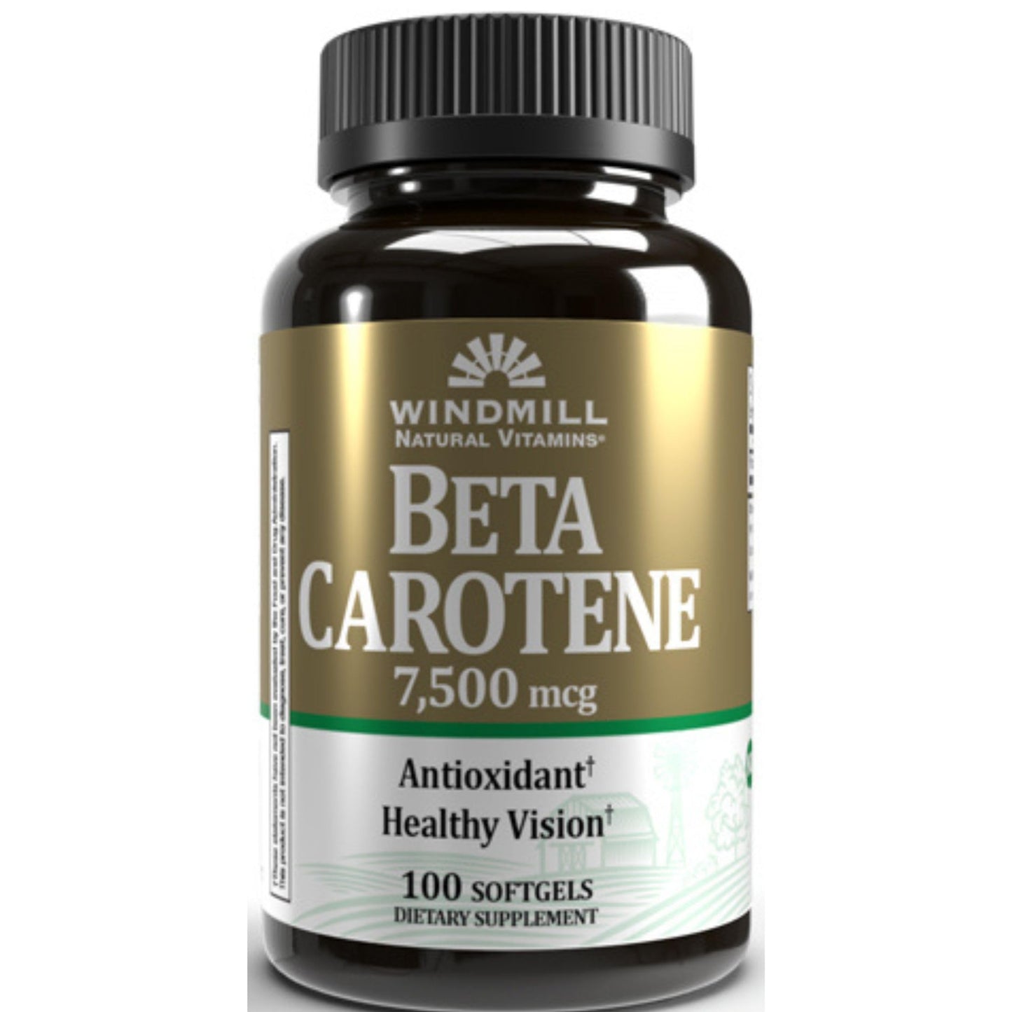 Windmill Beta Carotene 25,000 MU Softgels, 100 Softgels