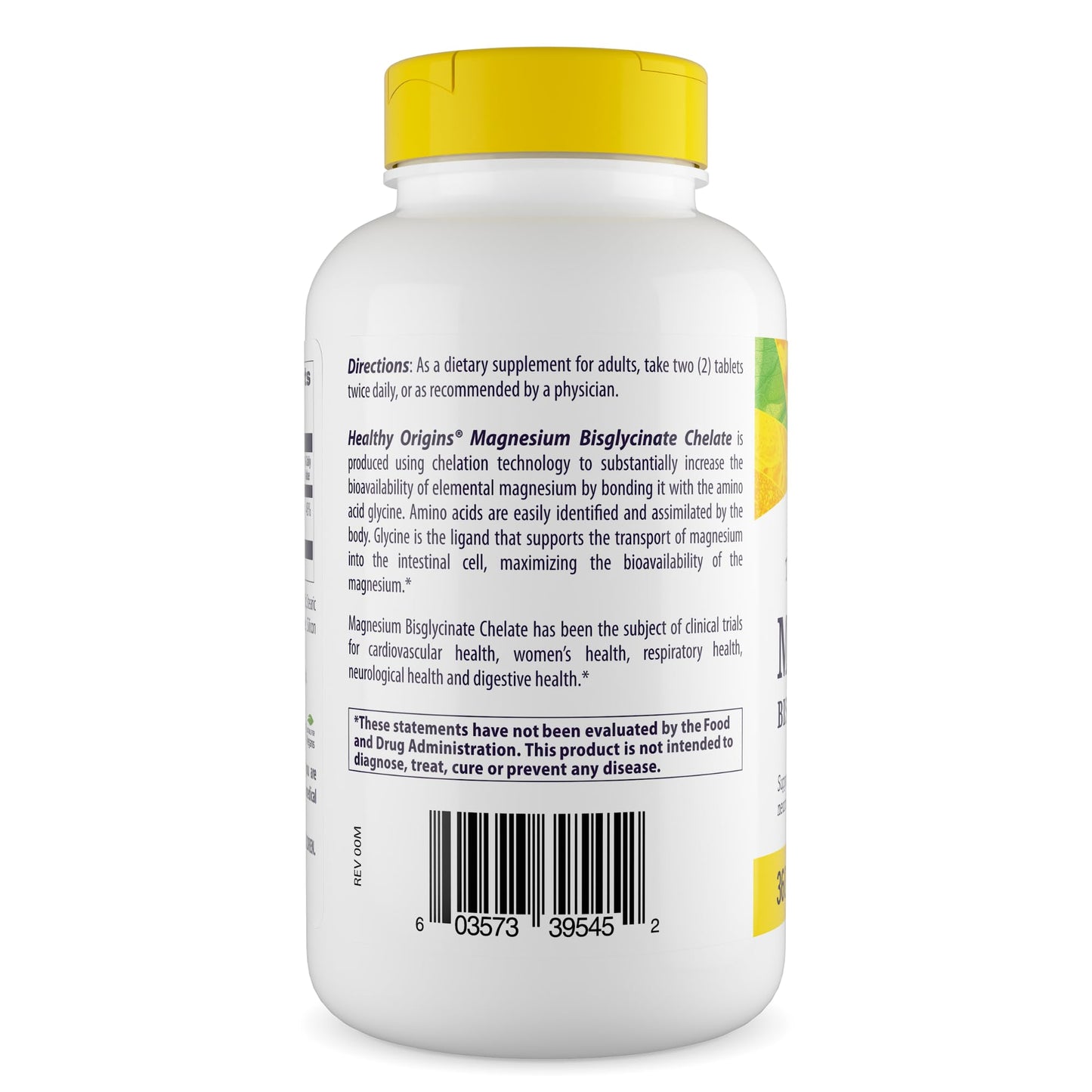 Healthy Origins Magnesium Bisglycinate Chelate, Albion, 360 Tablets