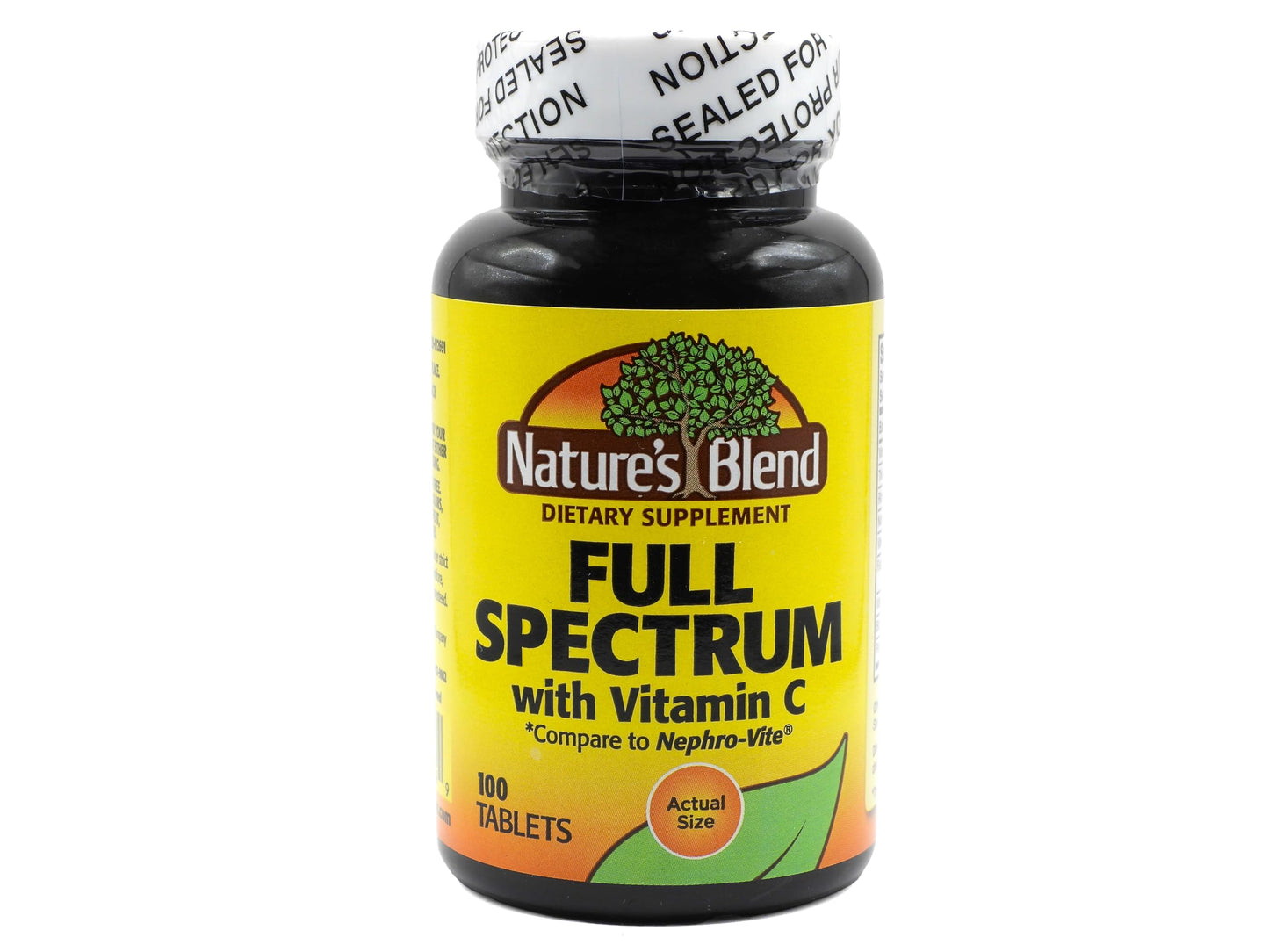 Nature's Blend Full Spectrum B with Vitamin C Powder, 100 Count
