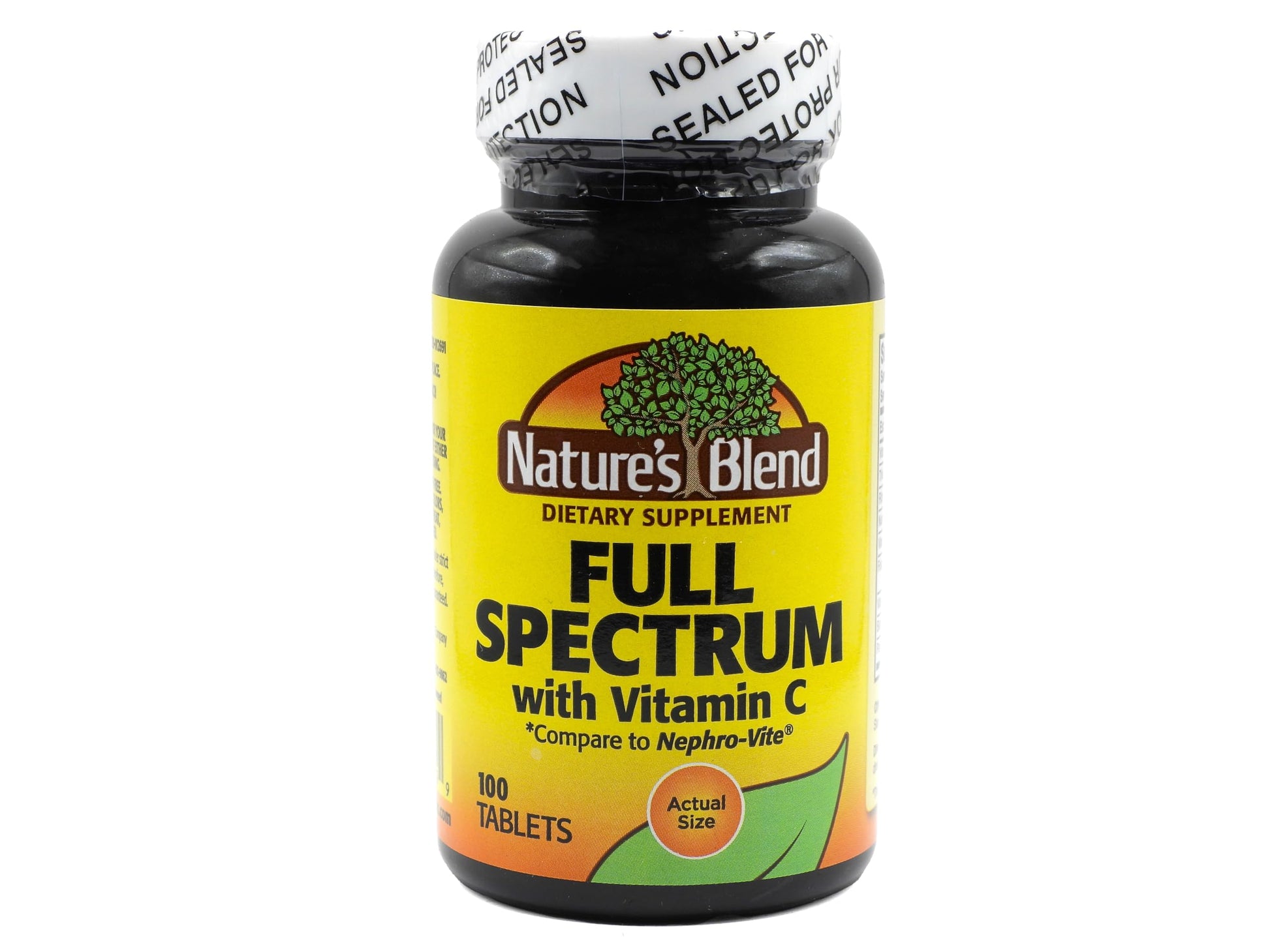 Nature's Blend Full Spectrum B with Vitamin C Powder, 100 Count