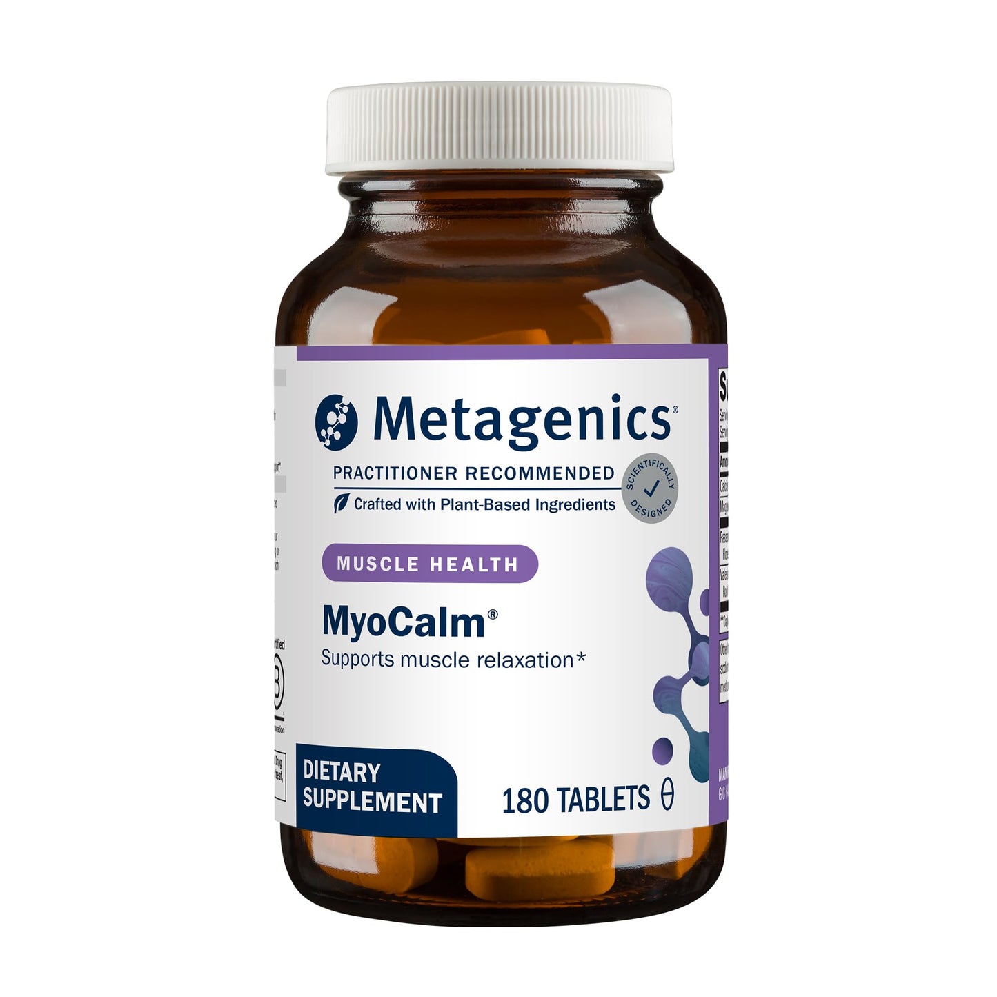 Metagenics MyoCalm Calcium & Magnesium Supplement for Muscle Relaxation, 180 Tablets