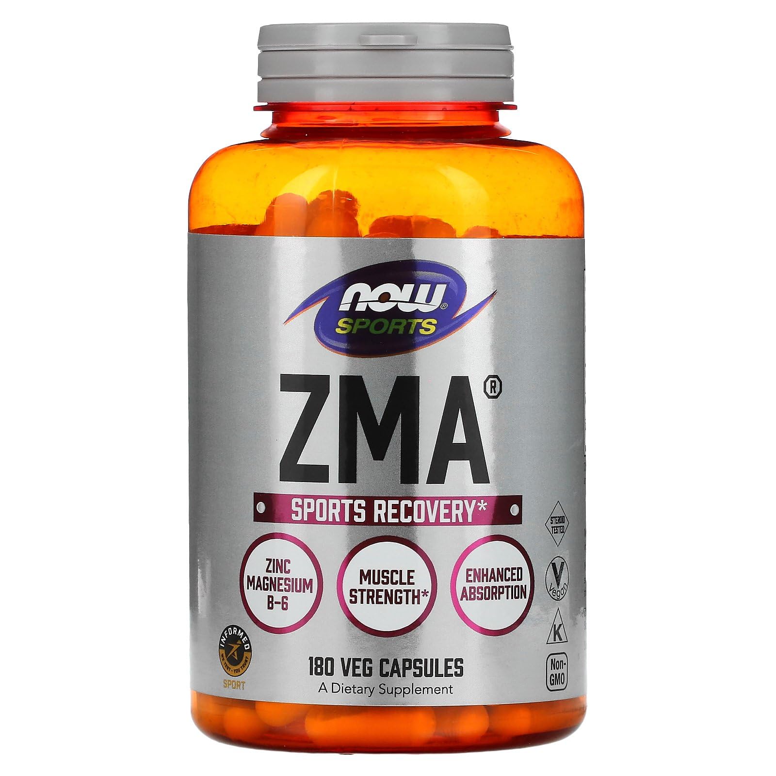 NOW Foods ZMA 800MG Capsule, 1 Count