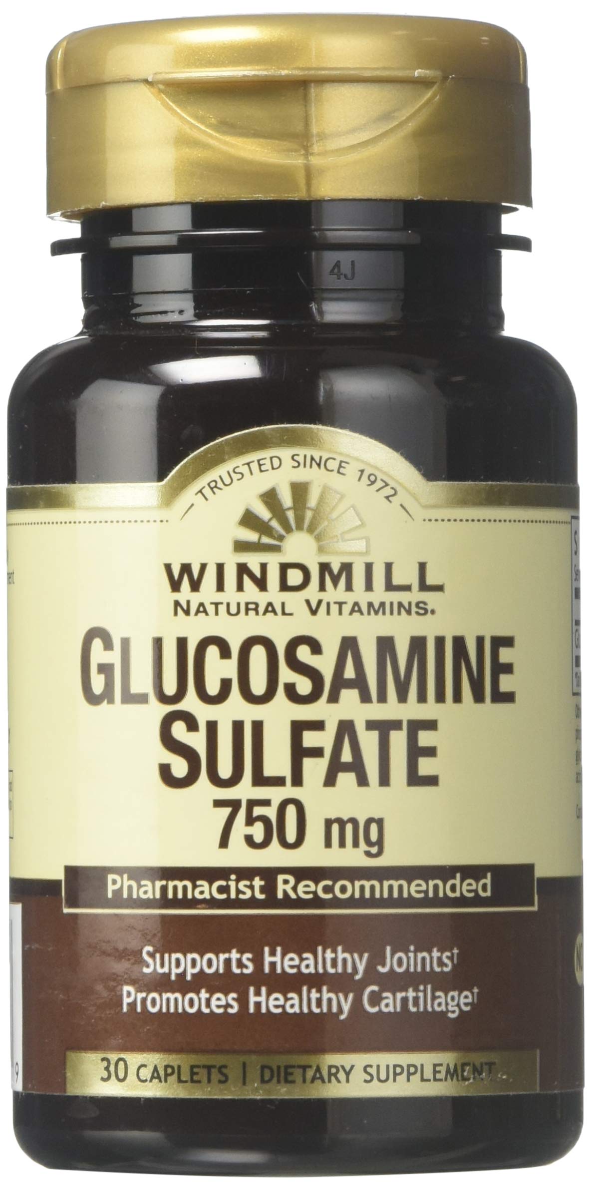 Windmill Glucosamine Caplets 750 mg, 30 Count