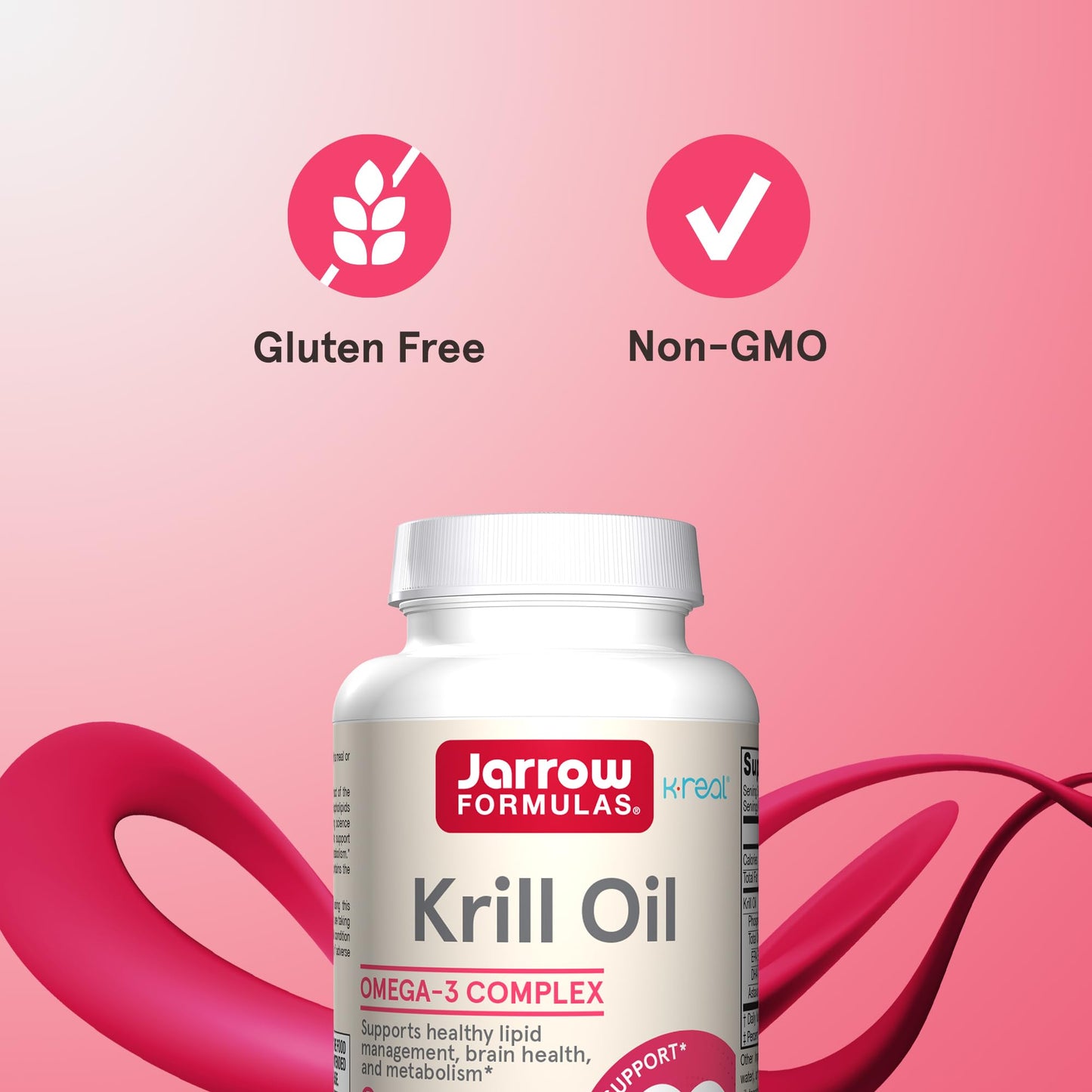 Jarrow Formulas Krill Oil Phospholipid Omega-3 Complex with Astaxanthin 120 Softgels