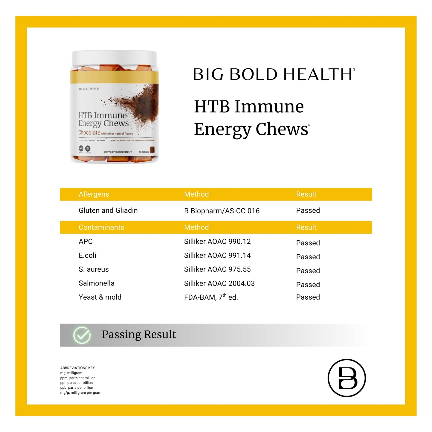 BIG BOLD HEALTH HTB Immunity Chews 60 Chews