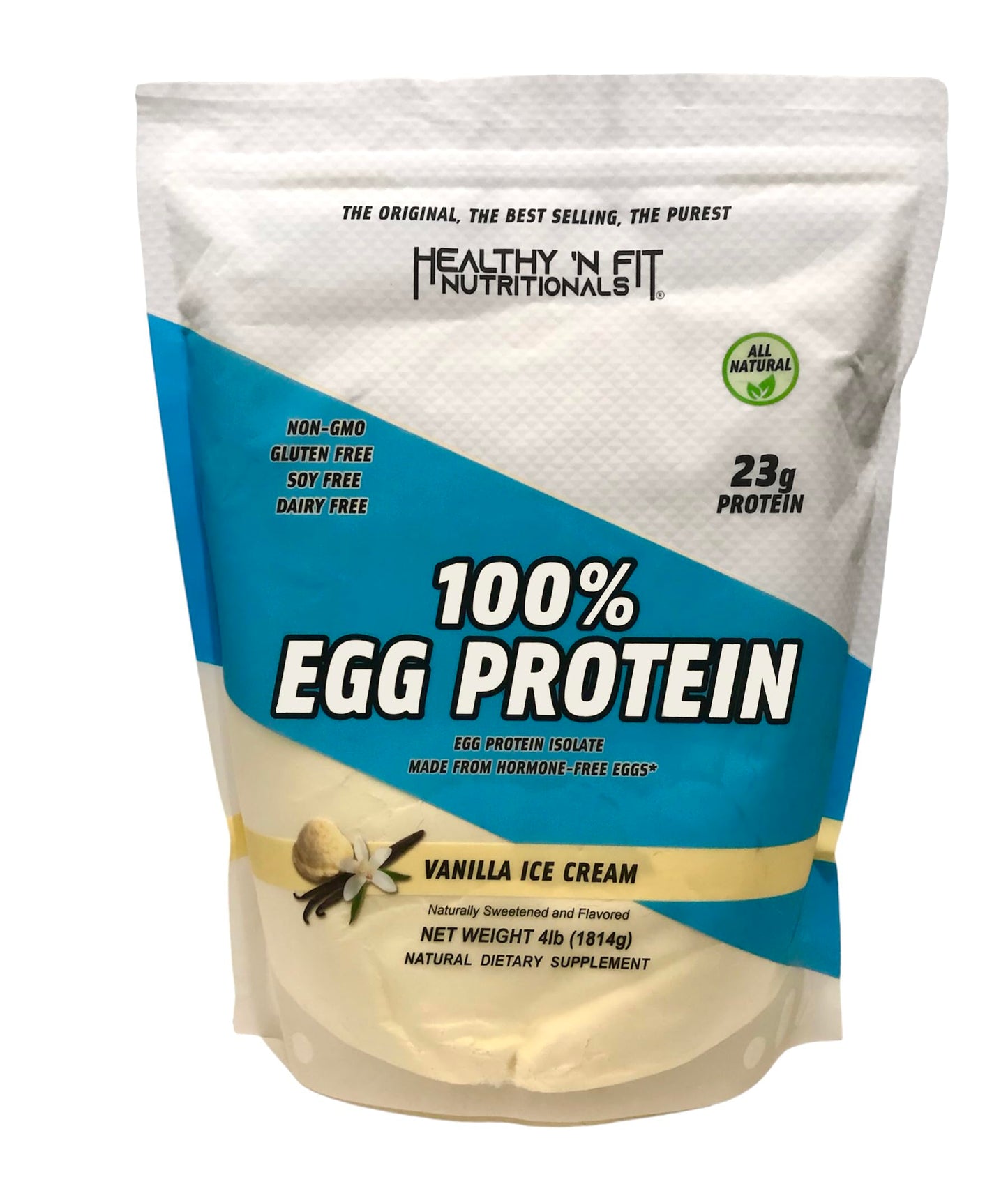 Healthy 'N Fit 100% Egg Protein Vanilla Powder, 4 Pound, 64 Servings
