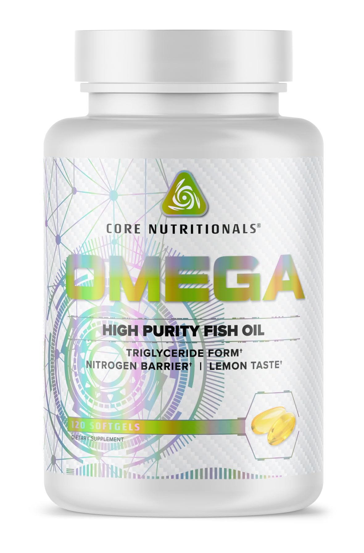 Core Nutritionals Omega High Purity Fish Oil Softgels, 120 Softgels