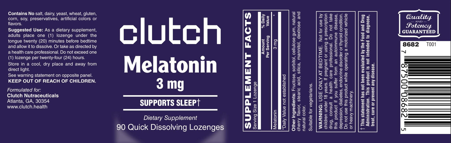 Better Health Melatonin Lozenges 3 mg, 90 Lozenges