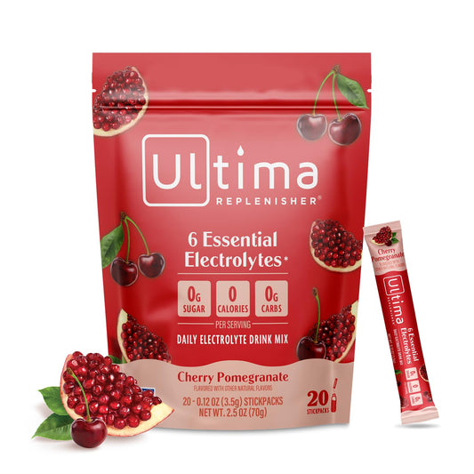 Ultima Replenisher Cherry Pomegranate Electrolyte Packets, 20 Stickpacks