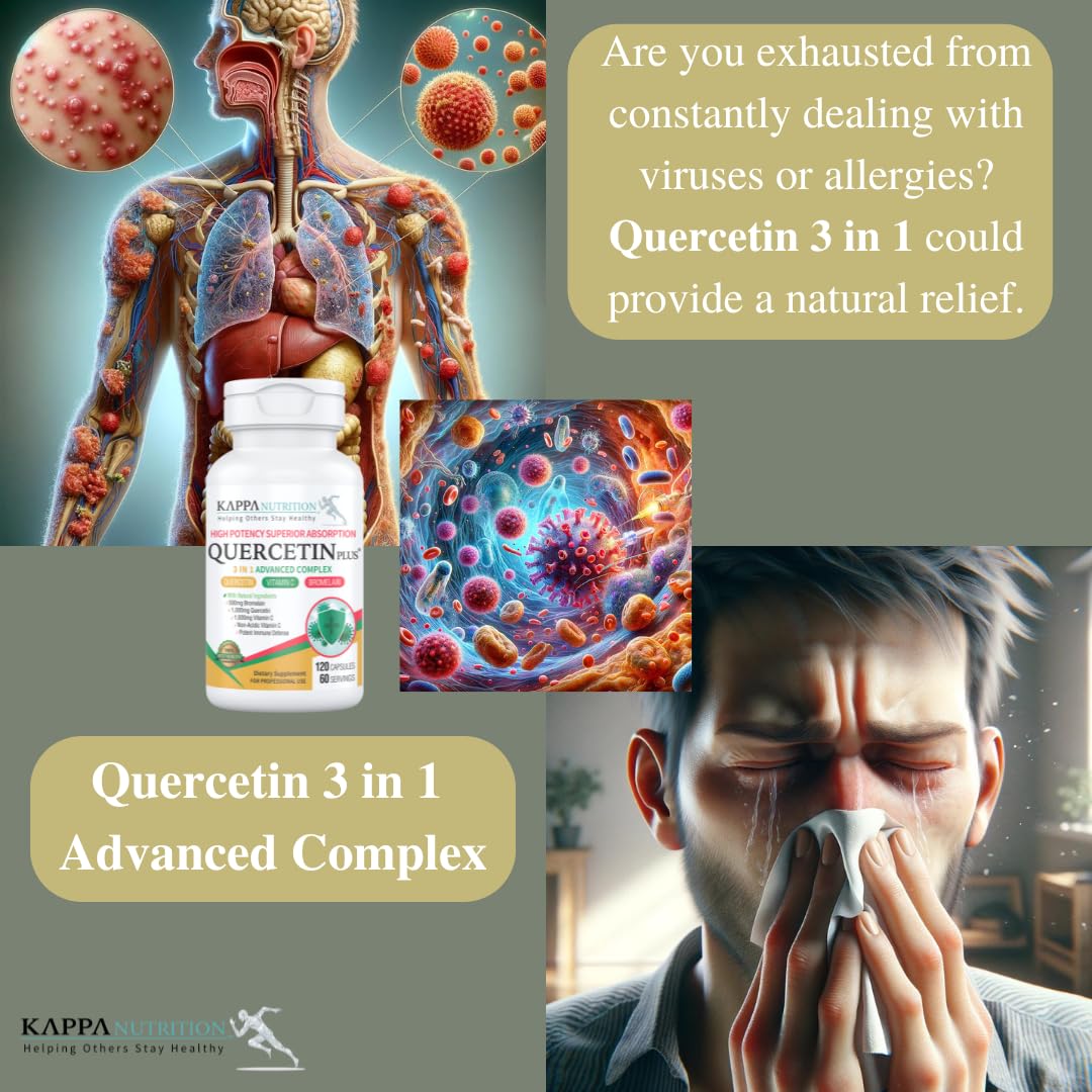 KAPPA NUTRITION Quercetin Plus Capsule 120 Count