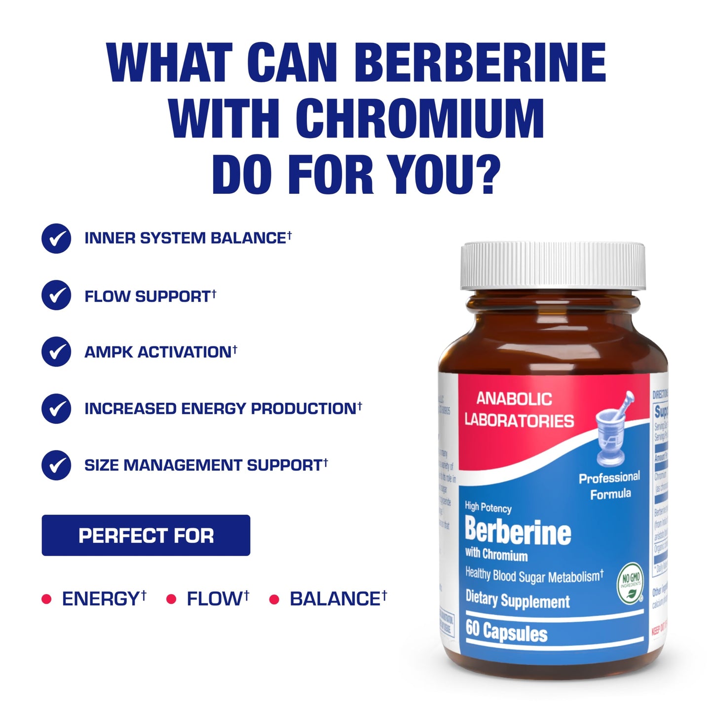Anabolic Laboratories Berberine Supplement Tablets 60 Count