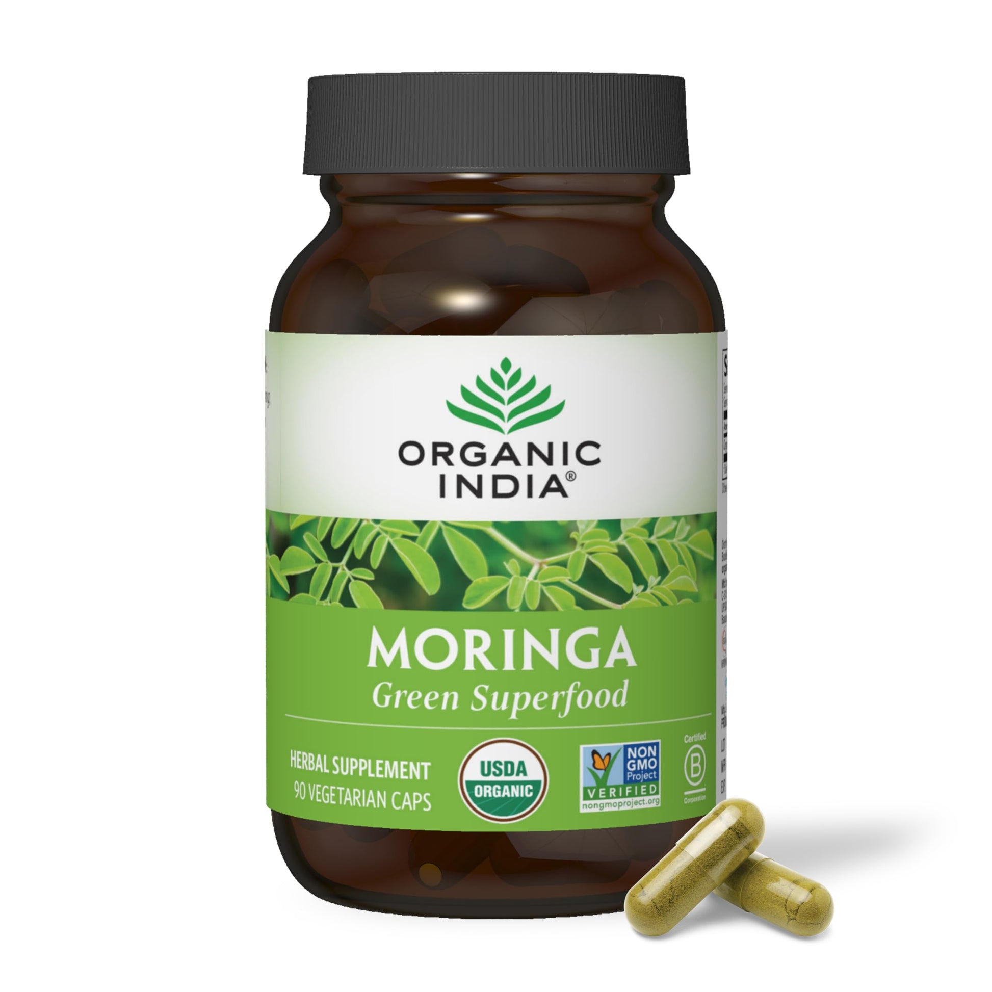 ORGANIC INDIA Moringa Herbal Supplement Capsule, 90 Capsules