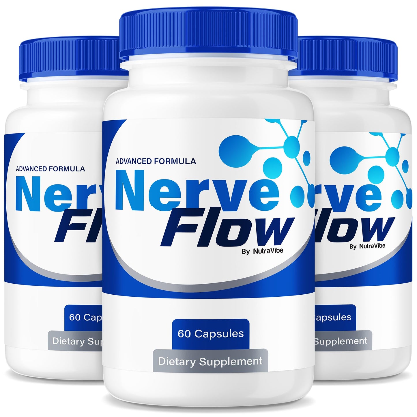 NutraVibe Nerve Flow Daily Support Formula Capsules 180