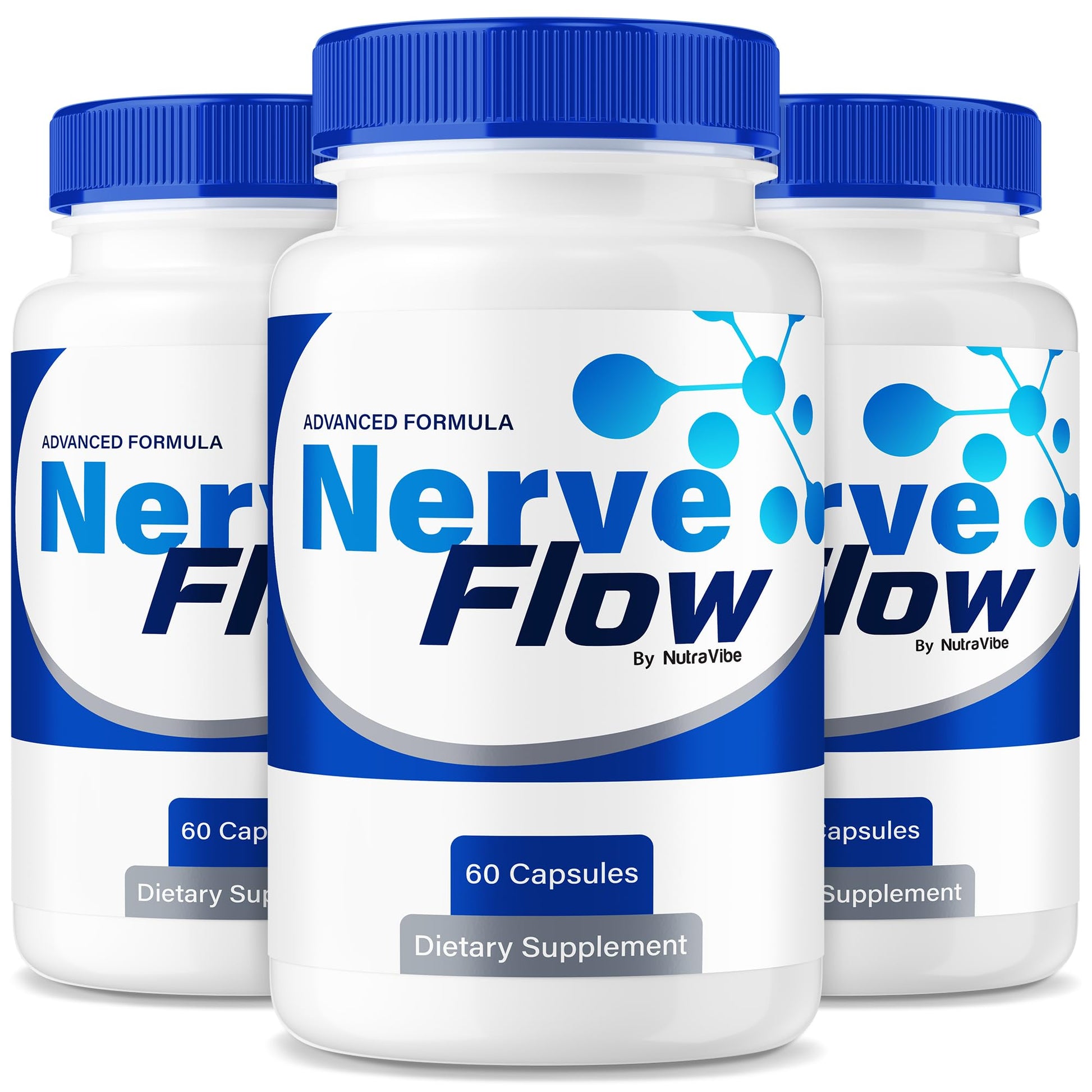 NutraVibe Nerve Flow Daily Support Formula Capsules 180