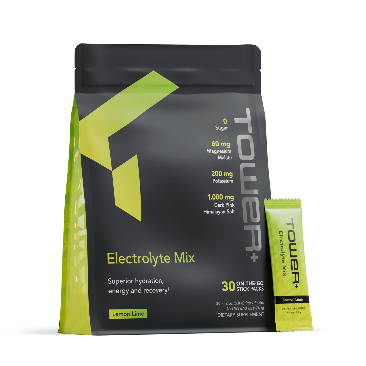 Tower+ Electrolyte Mix – Sugar-Free Powder 6.13 oz