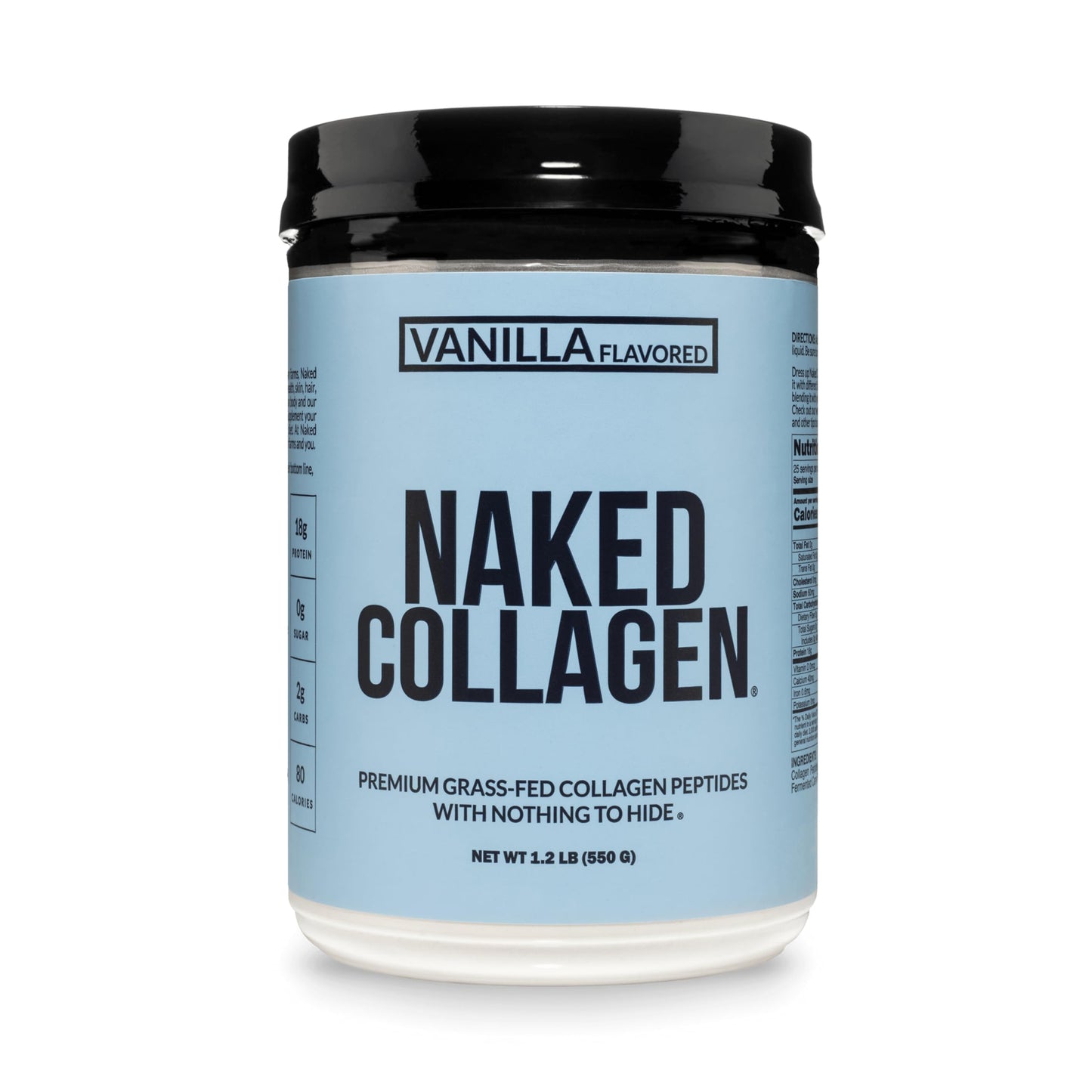NAKED Vanilla Collagen Peptides Protein Powder, Powder, 20 Servings