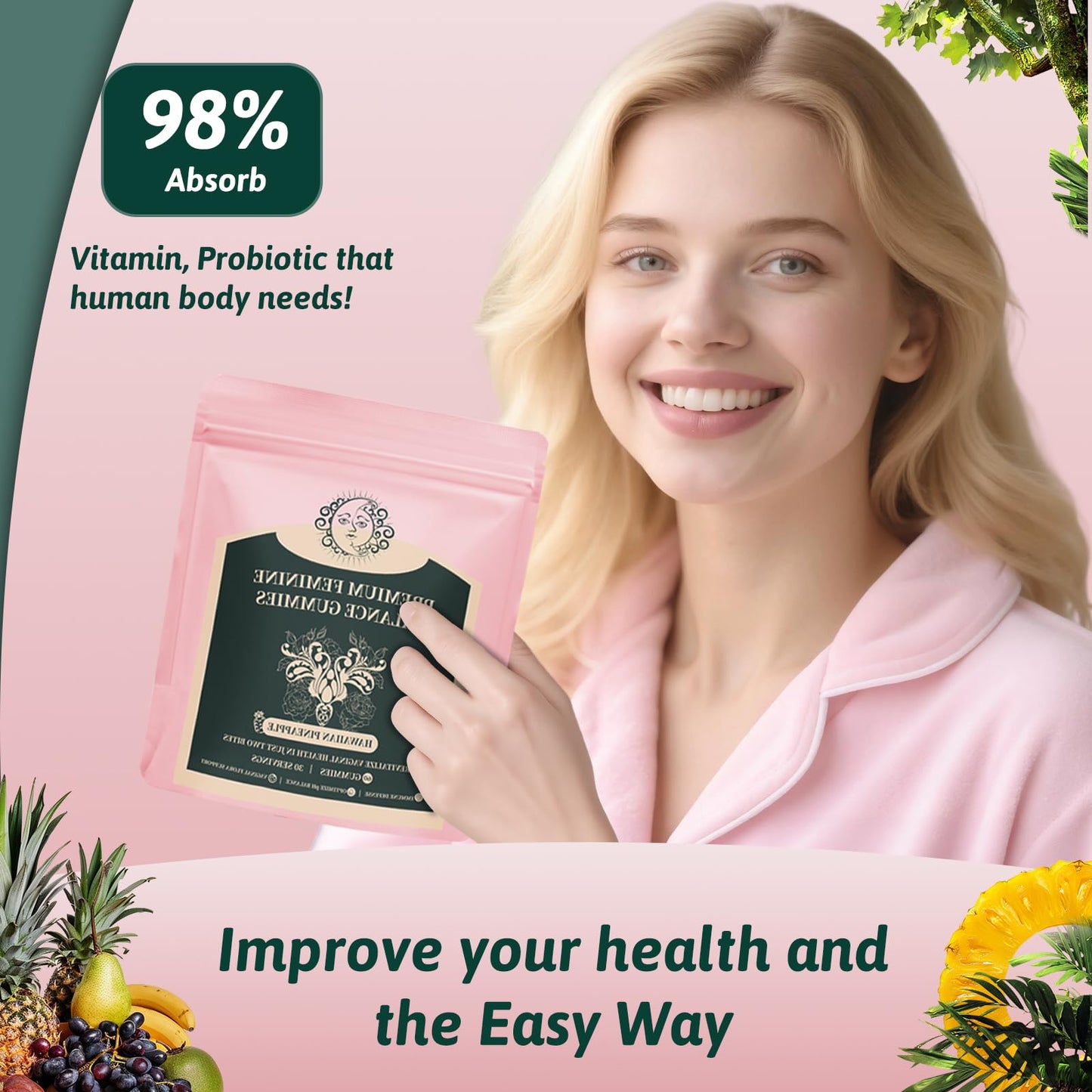 Mosslly Feminine Balance Gummies 60