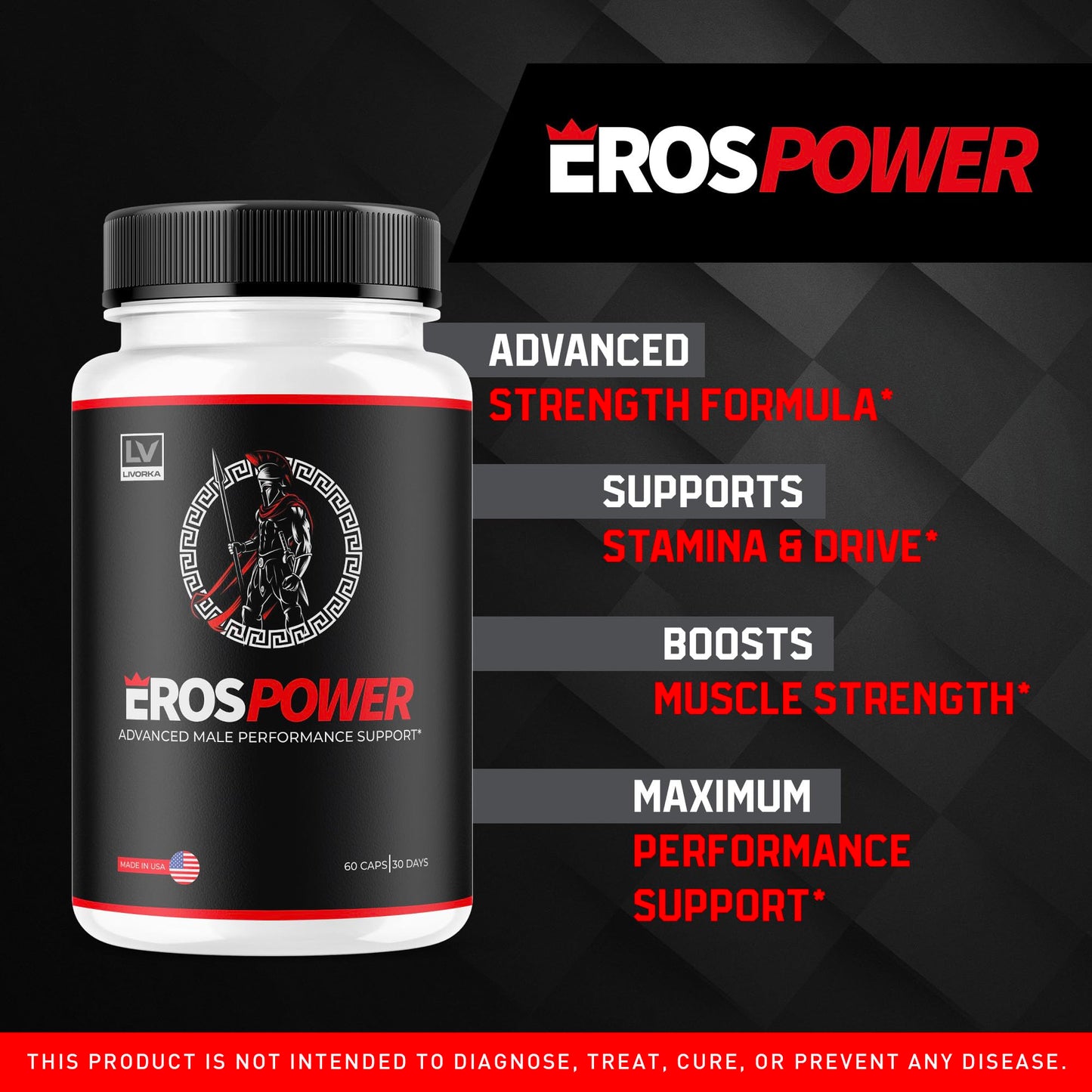 LIVORKA Eros Power Advanced Formula Capsules 300 Capsules