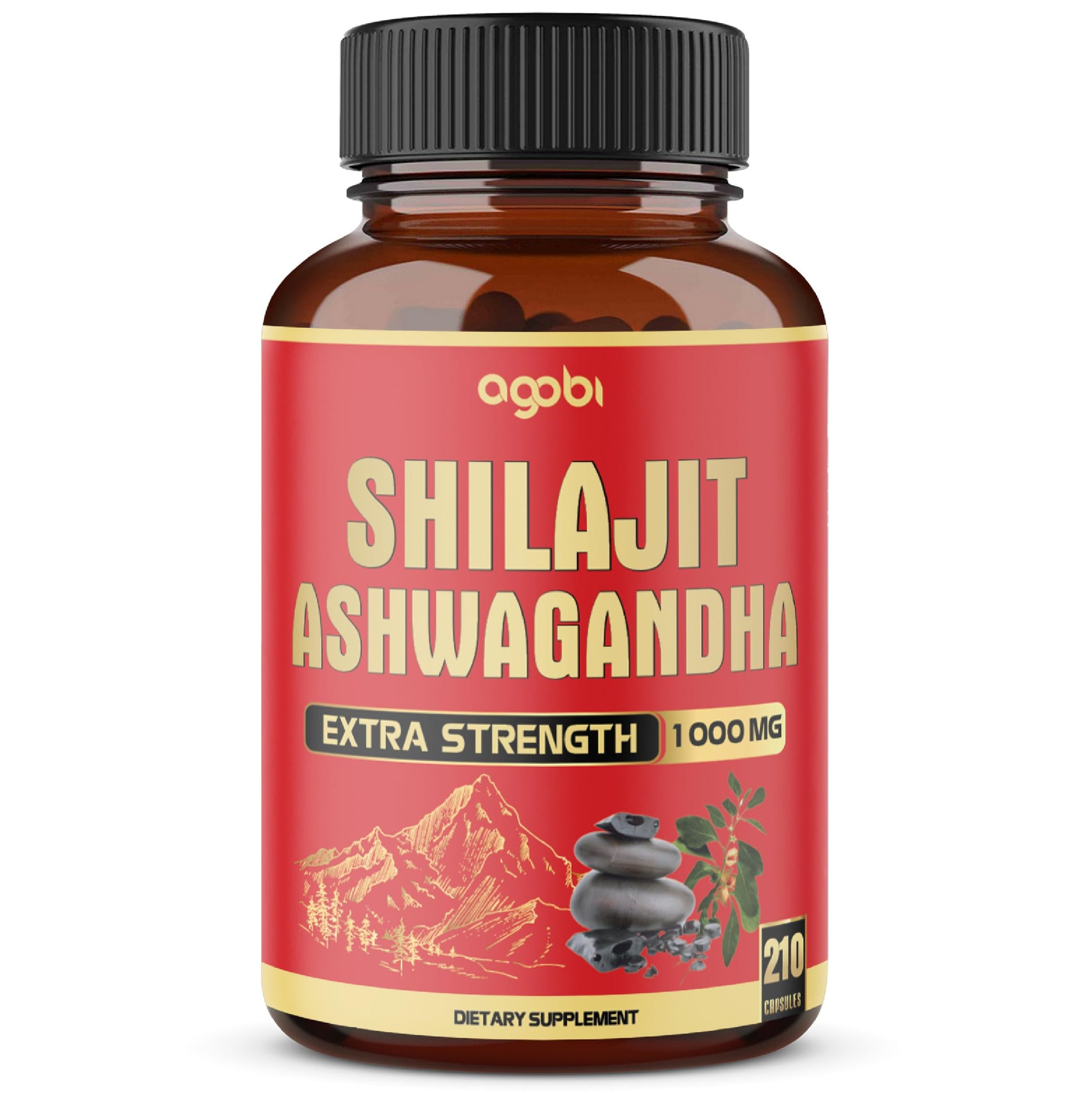 agobi Shilajit & Organic Ashwagandha Capsule 210 Capsules