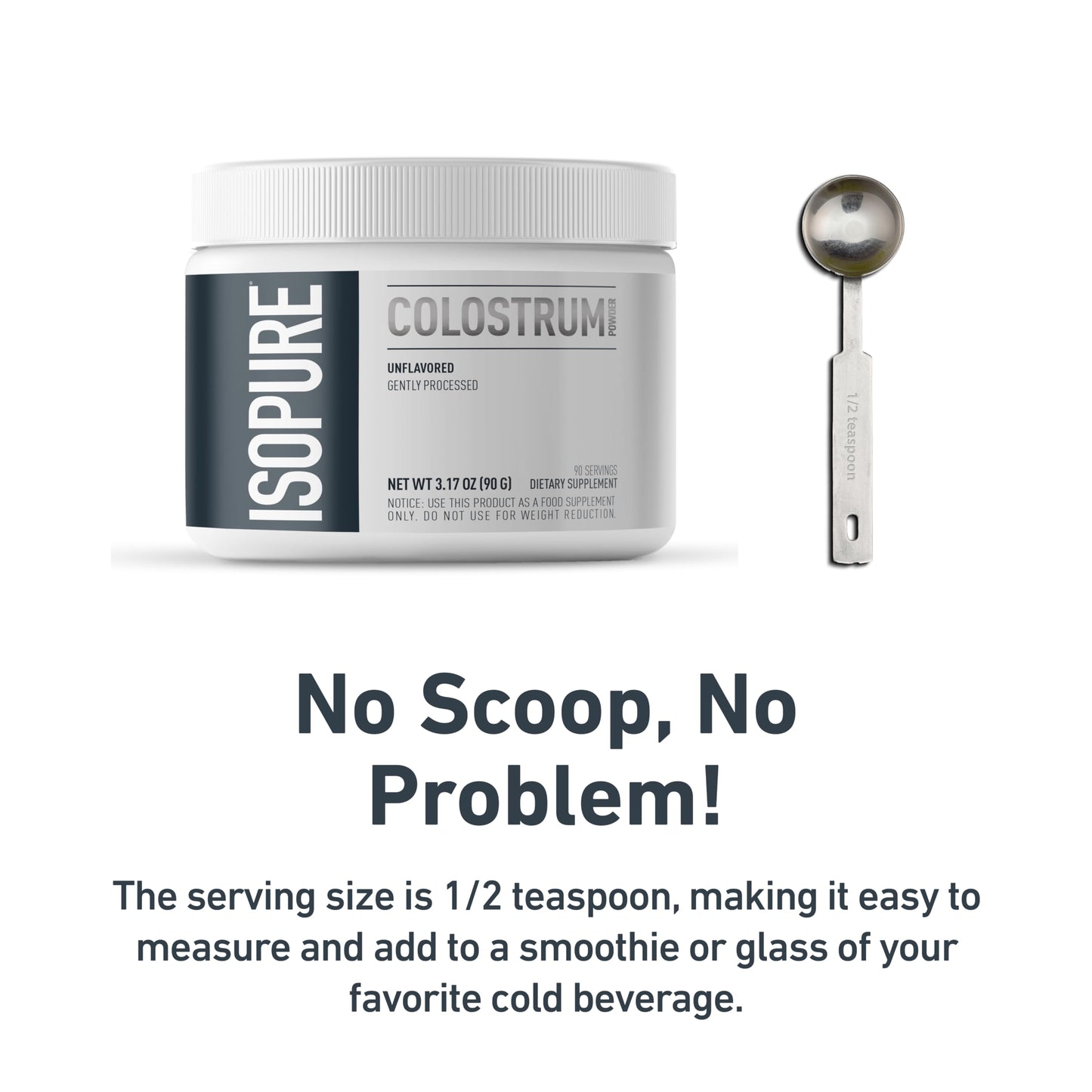Isopure Bovine Colostrum Supplement Powder (3.1747)