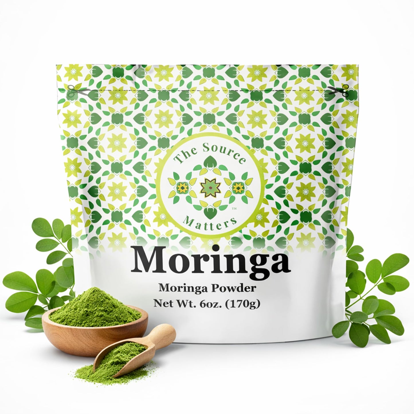 THE SOURCE MATTERS USDA Organic Moringa Superfood Powder, 6