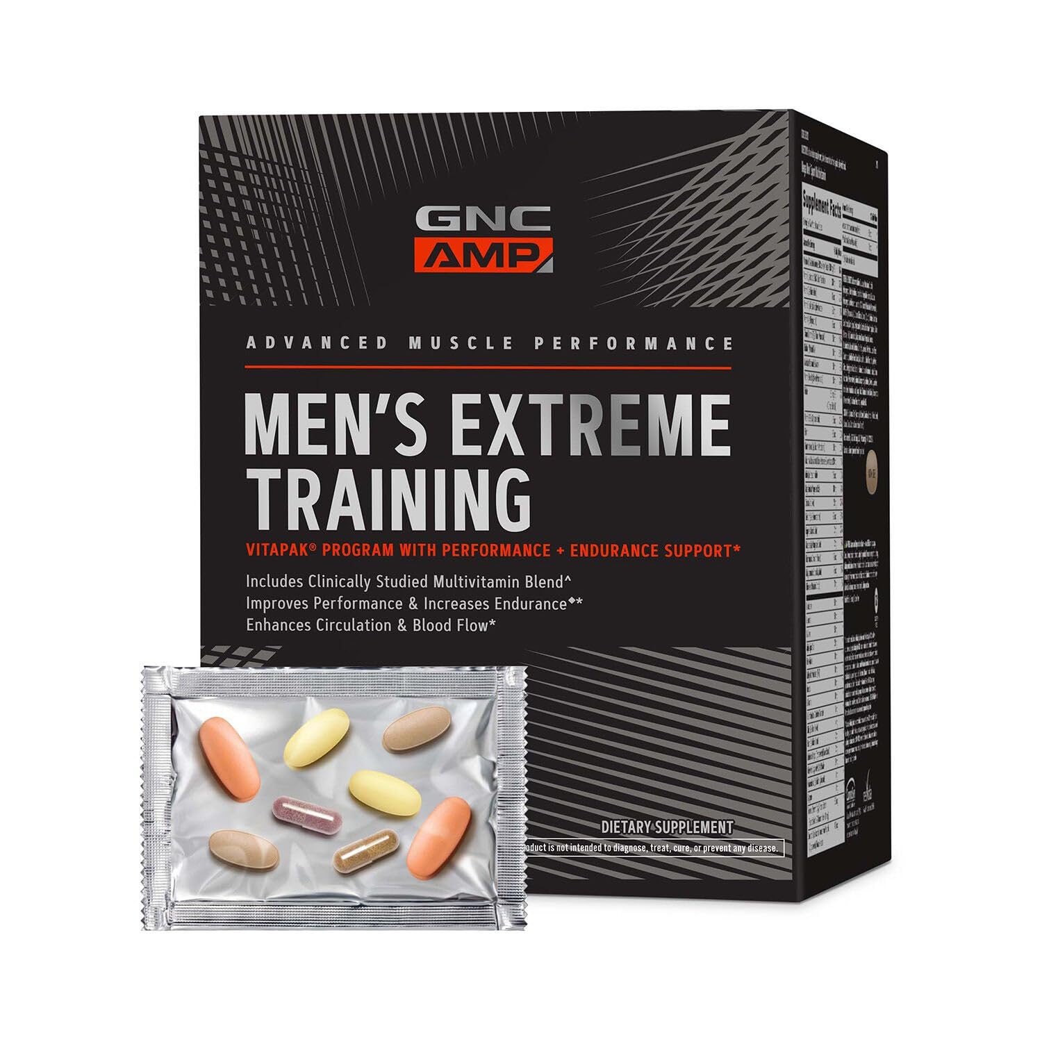 GNC AMP Men’s Extreme Training Vitapak Program Tablet 30 Count
