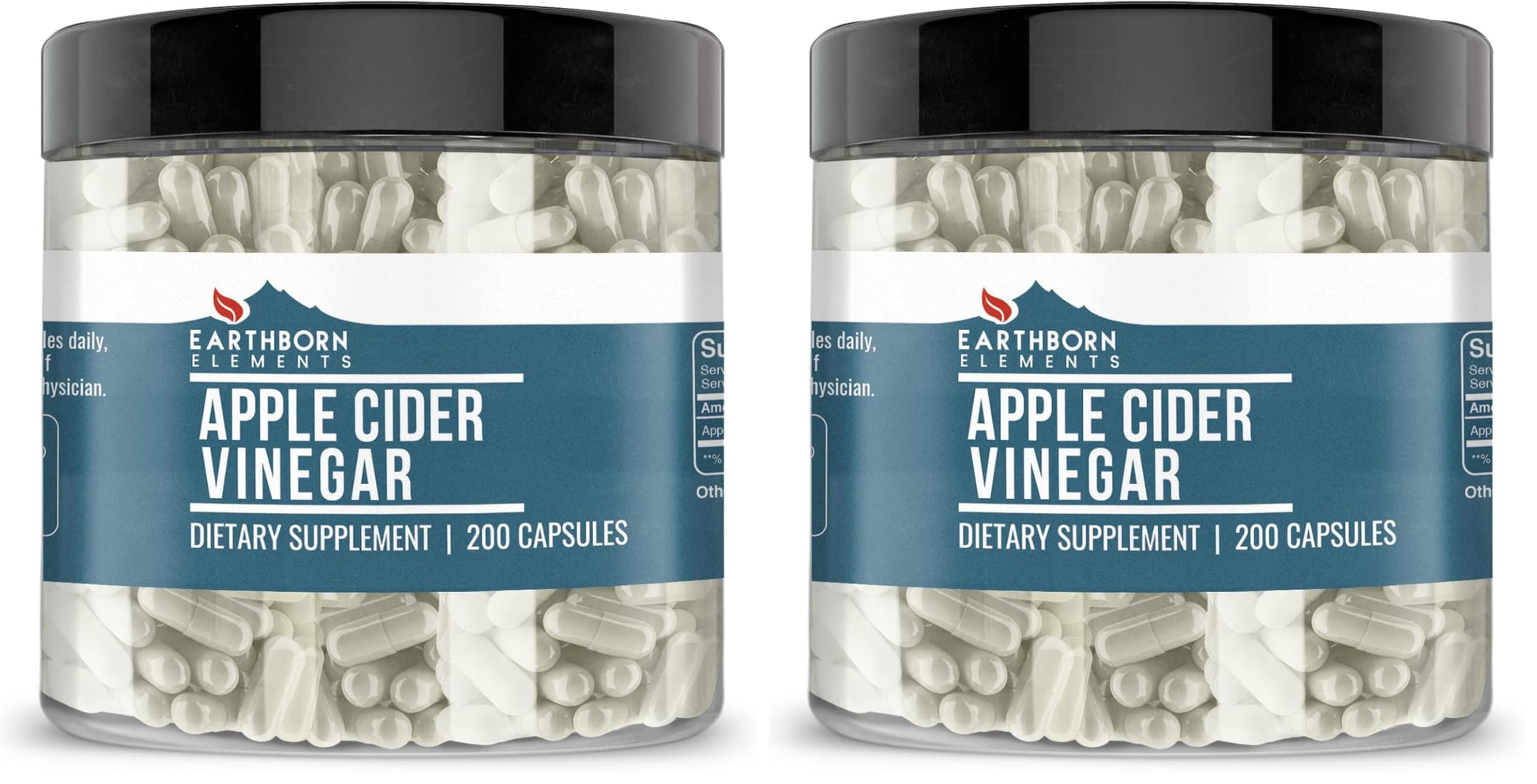 Earthborn Elements Apple Cider Vinegar Capsules, 400 Capsules