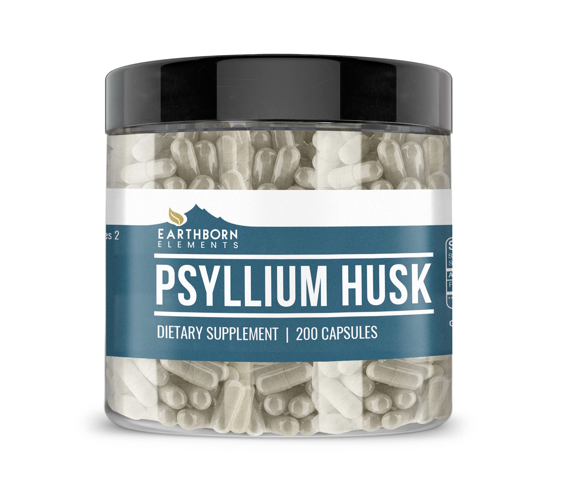 Earthborn Elements Psyllium Husk Capsules 200 Count
