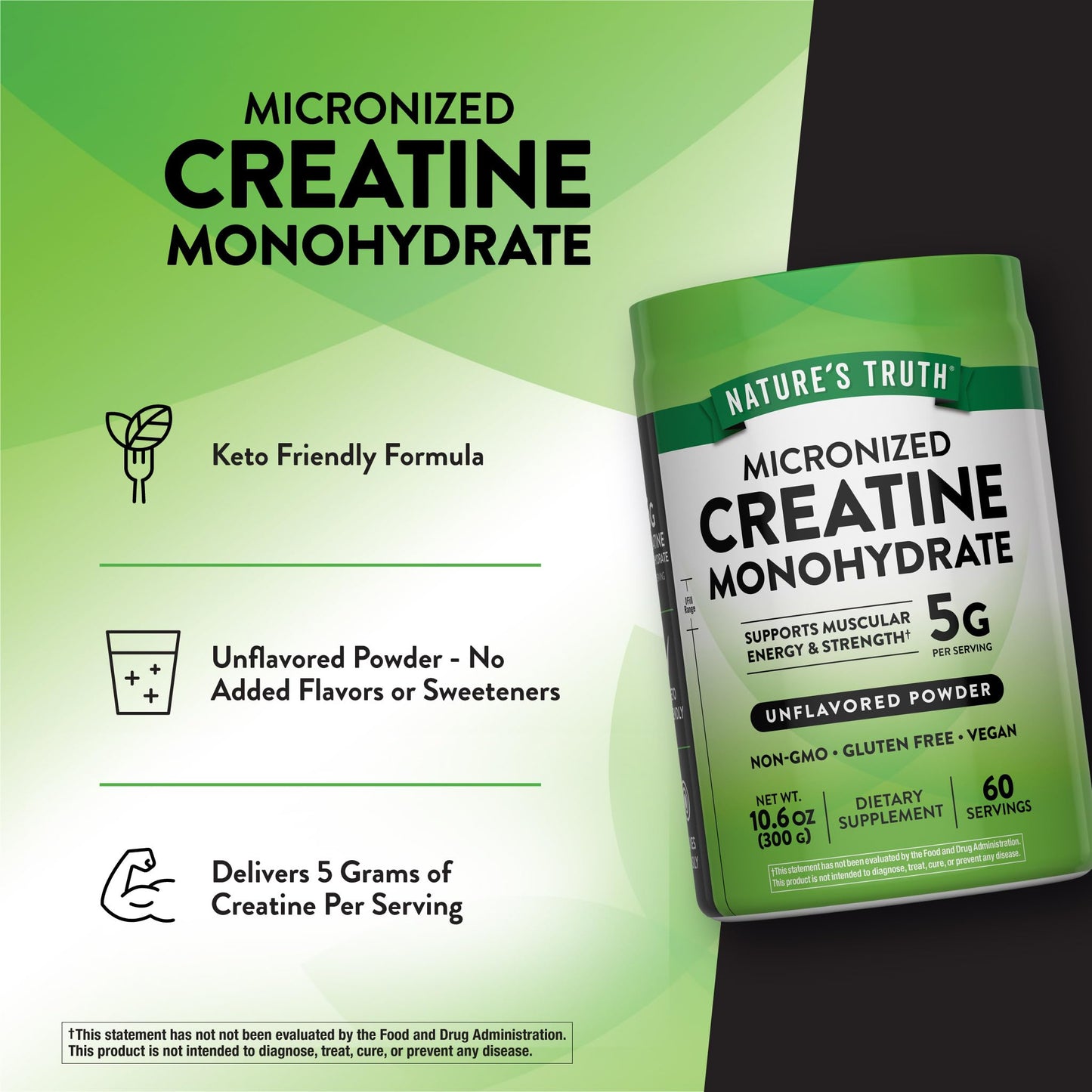 Nature's Truth Creatine Powder 10.58 Ounce