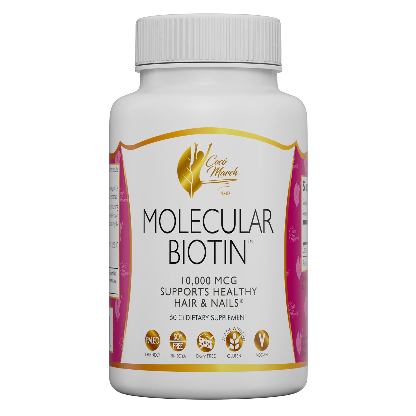Cocó March N.M.D Molecular Biotin Capsule, 10,000 mcg, 60 Servings, 1 Count