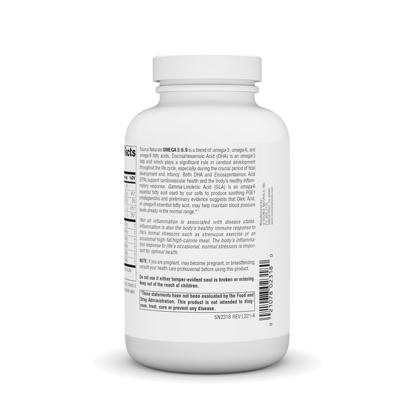 Source Naturals Omega 3-6-9 Essential Fatty Acid Complex for Heart and Brain Health Softgels, 120 Count