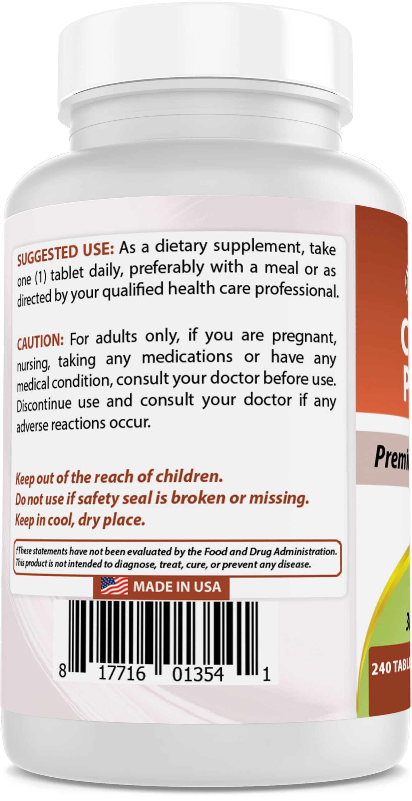 Best Naturals Chromium Picolinate 200 mcg 720 Tablets