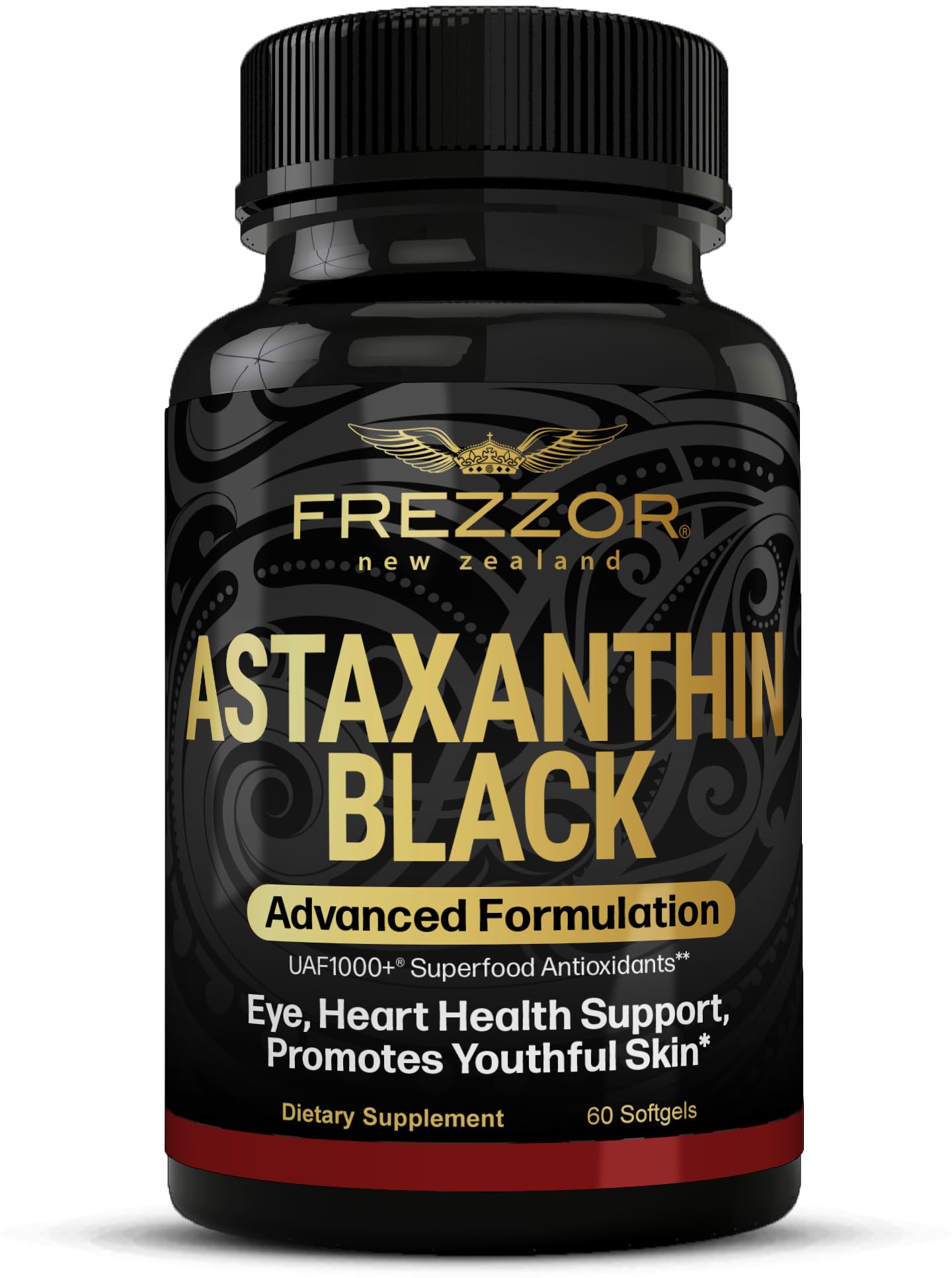 FREZZOR Astaxanthin Black 12mg Softgels, 60 Count