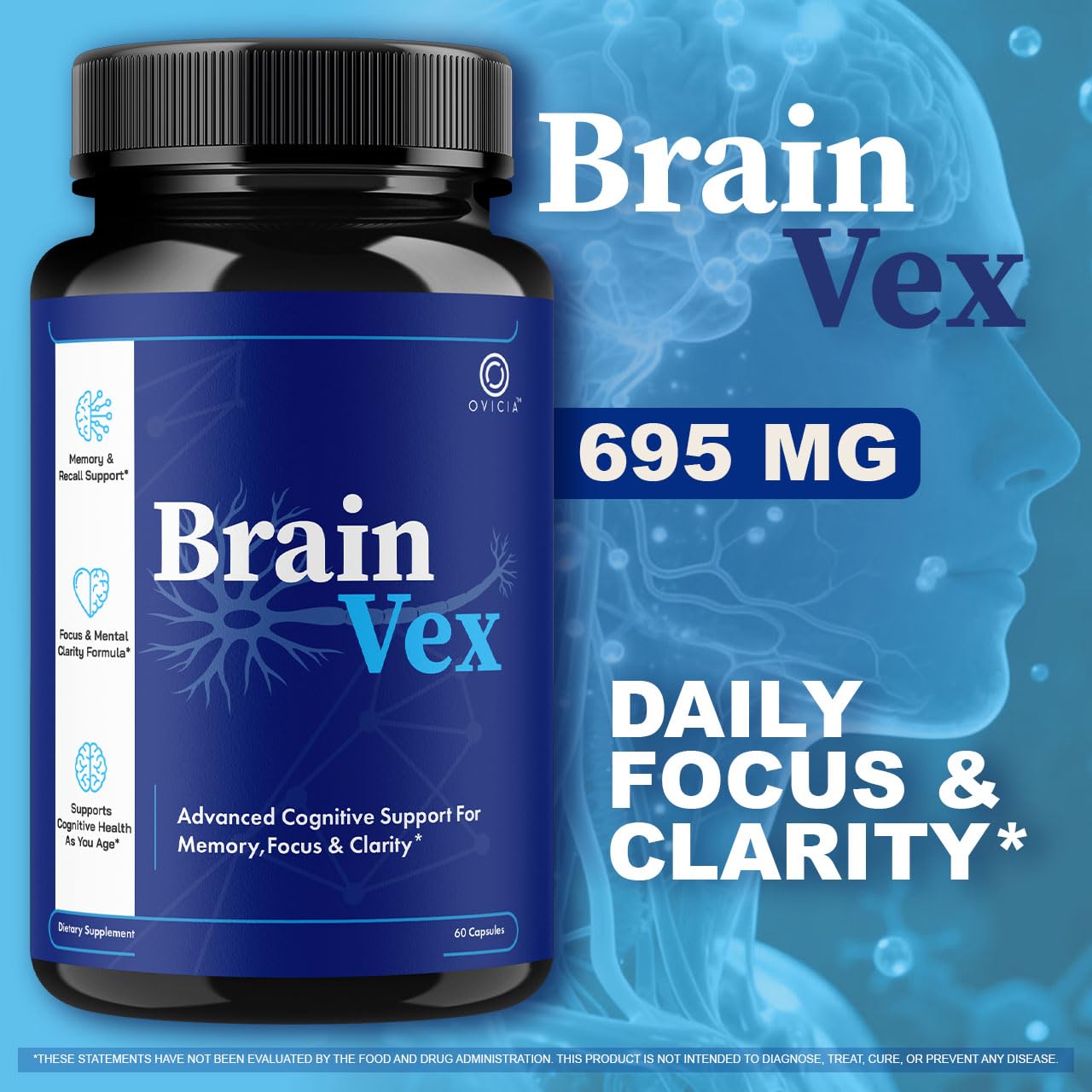 OVICIA Brain Vex Capsules 120 Capsules