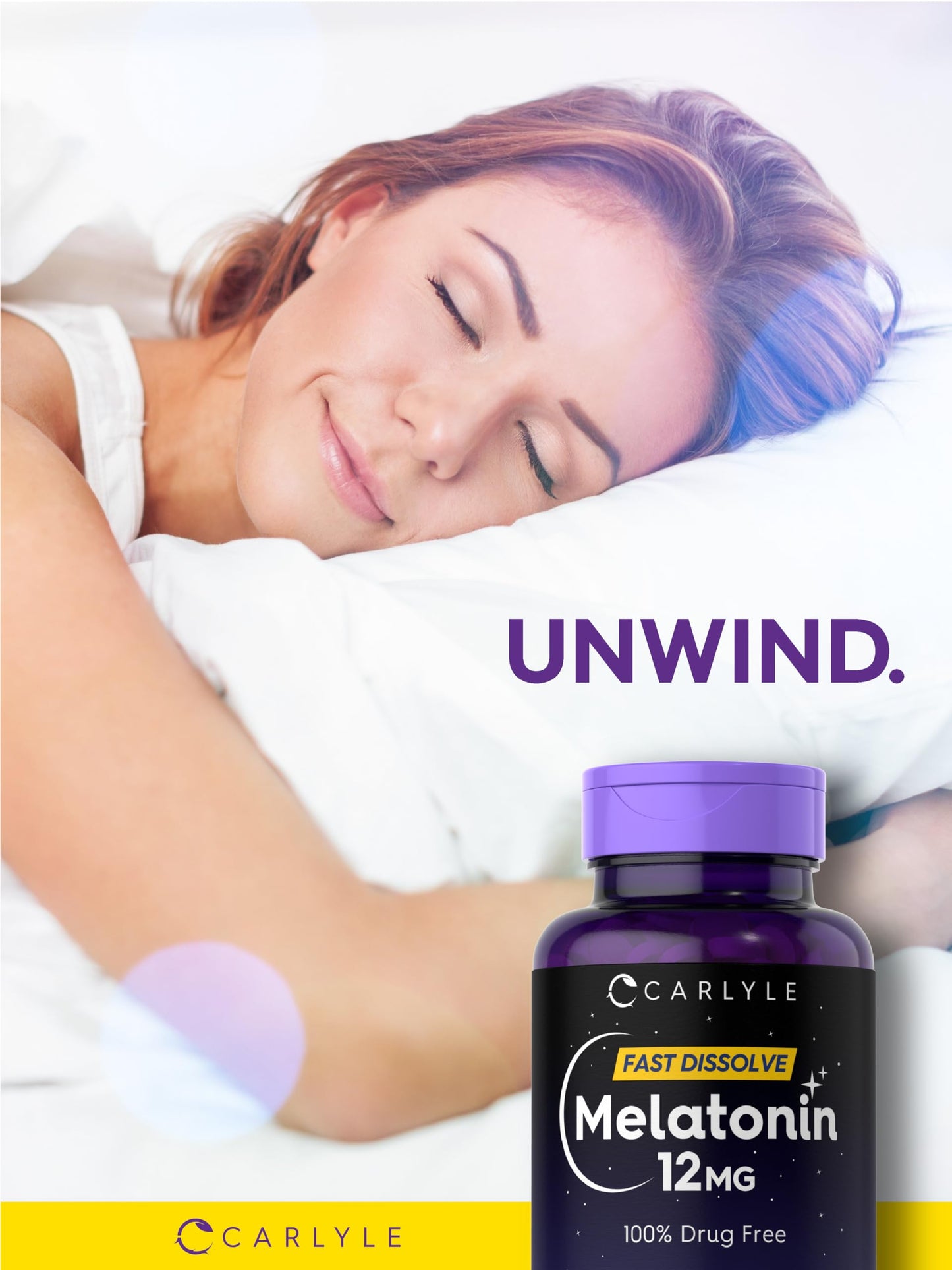Carlyle Melatonin 12 mg Fast Dissolve Tablets, 300 Tablets