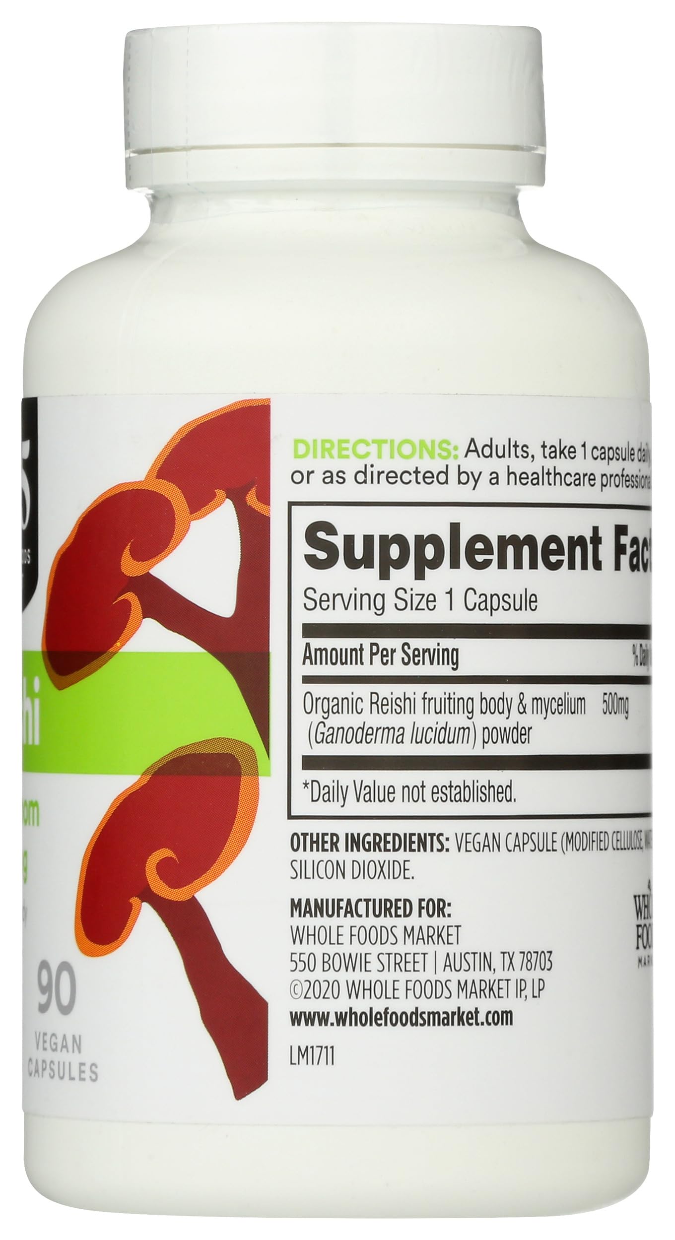 365 by Whole Foods Market Reishi Capsule 90