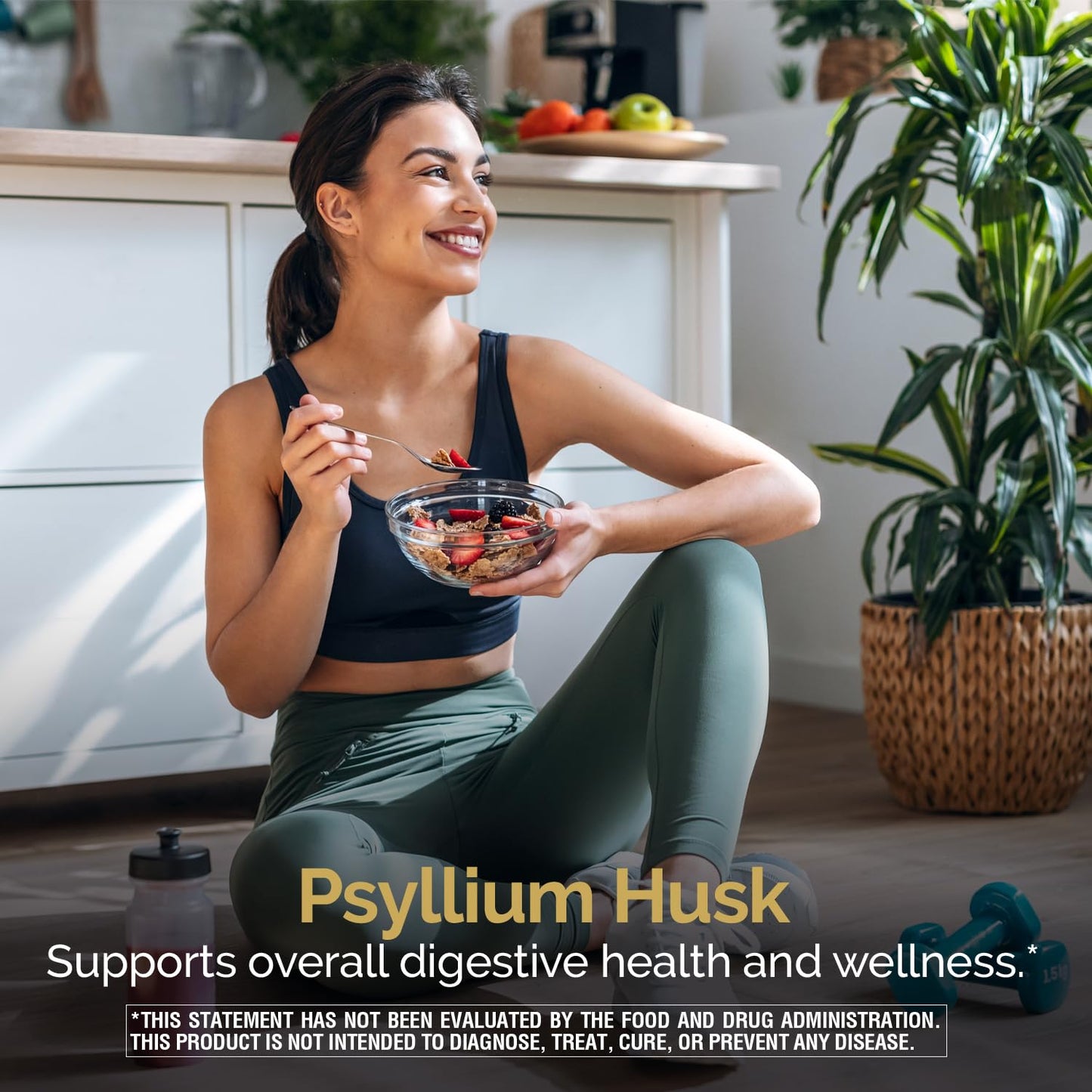 Nature's Wonder Psyllium Husk 500 mg Capsules, 200 Count