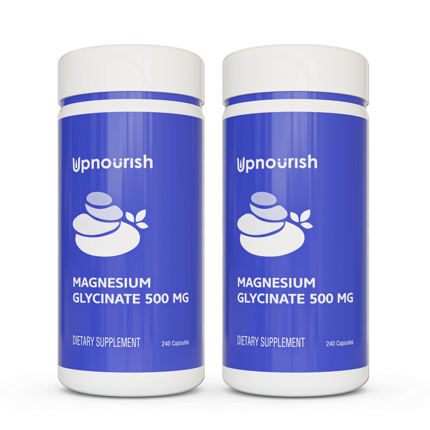 UpNourish Chelated Magnesium Glycinate 500mg, 480 Capsules