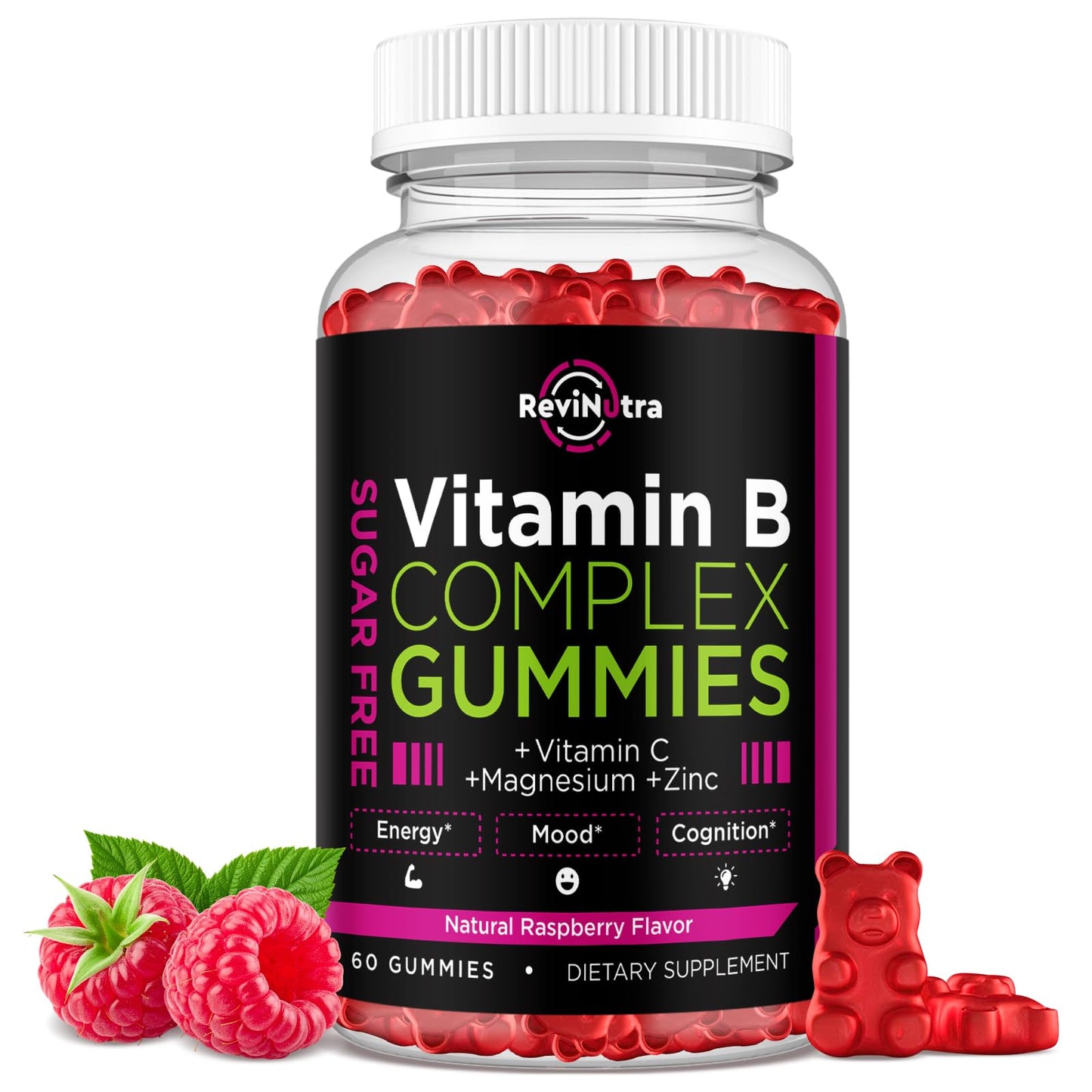 ReviNutra Vitamin B Complex Gummies, 60 Count