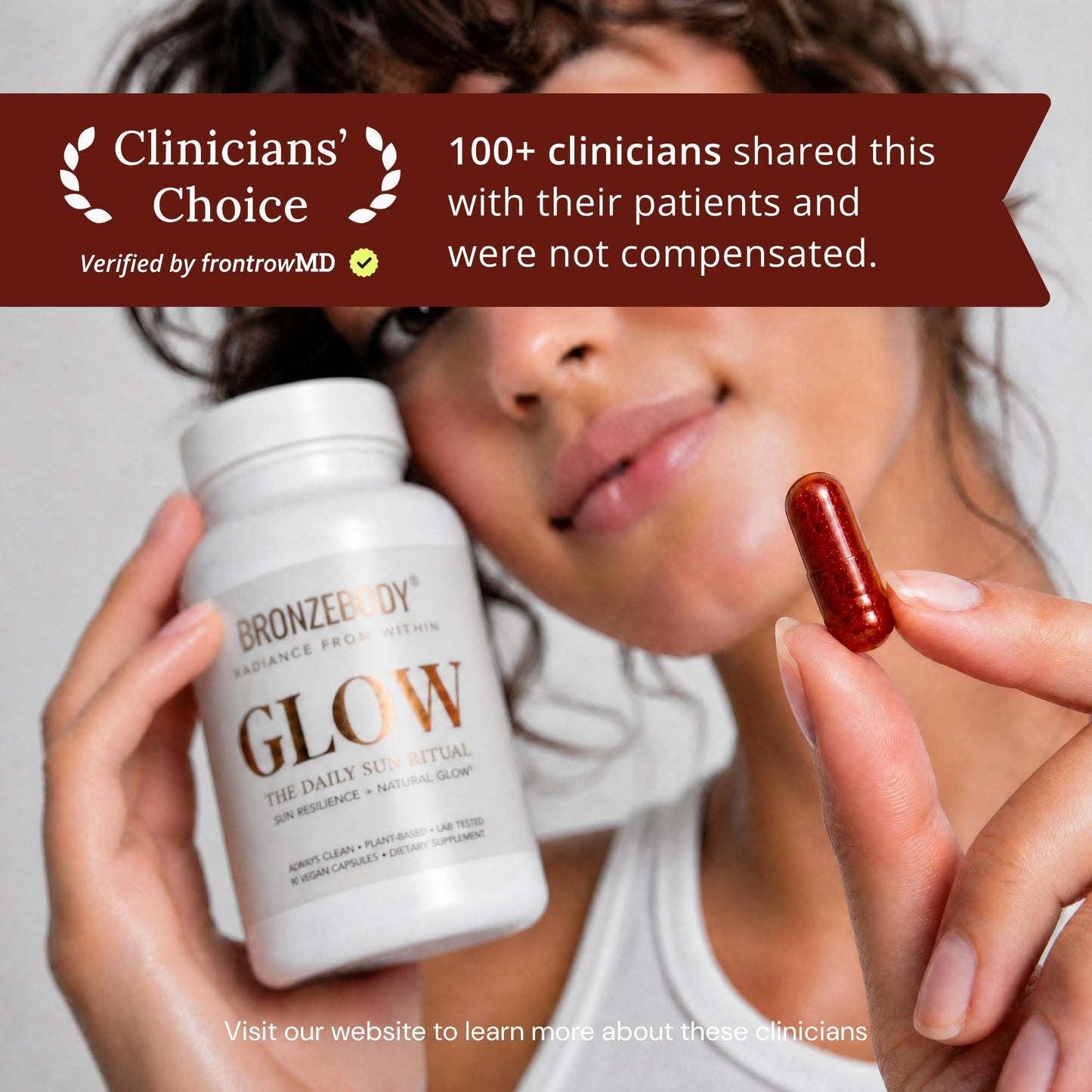 Bronzebody GLOW 5-in-1 Daily Photonutrition Capsule, 90 Capsules