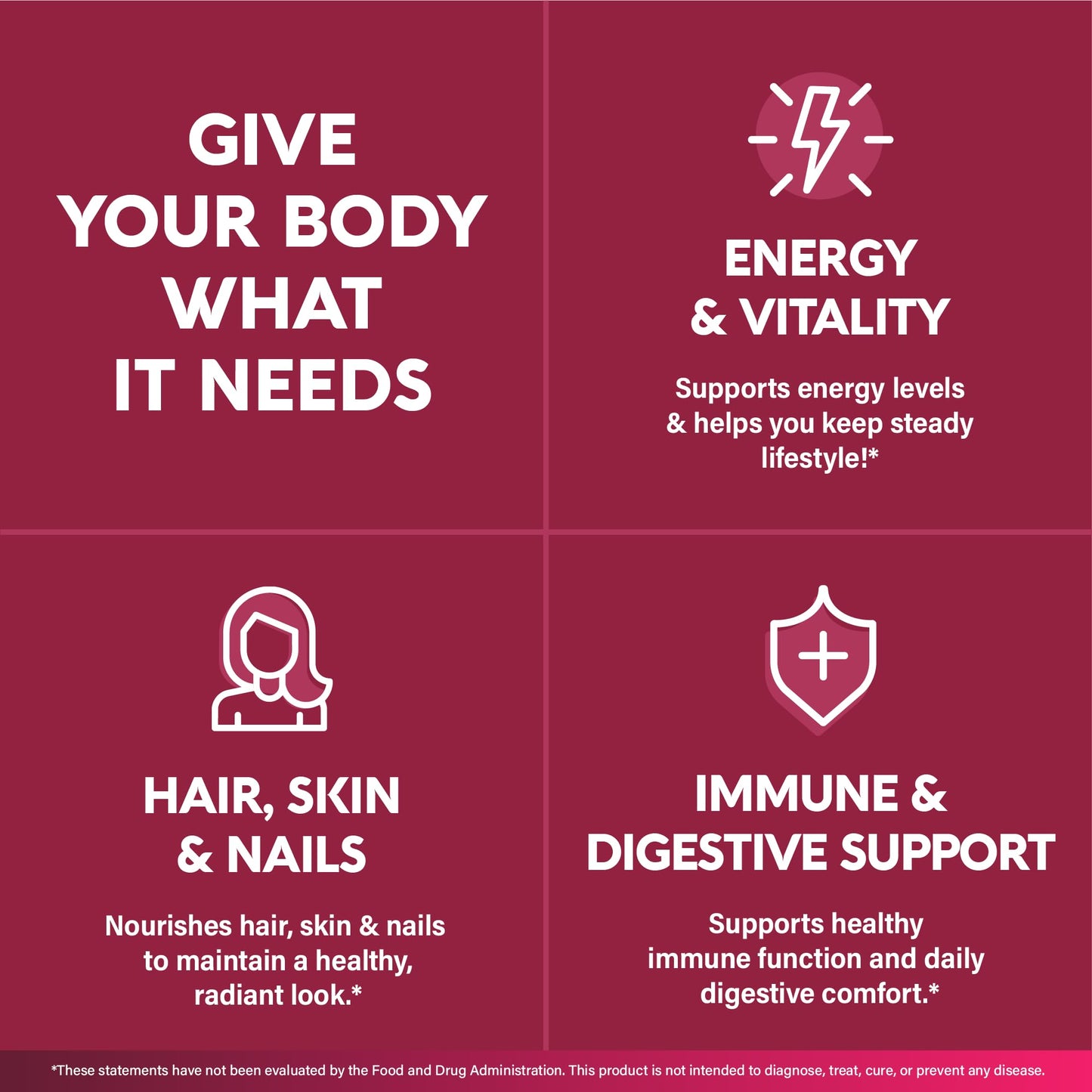NutraHarmony Multivitamin for Women 47-in-1 B-Complex, Biotin, D3 & K2, Iron Capsules 90 Count