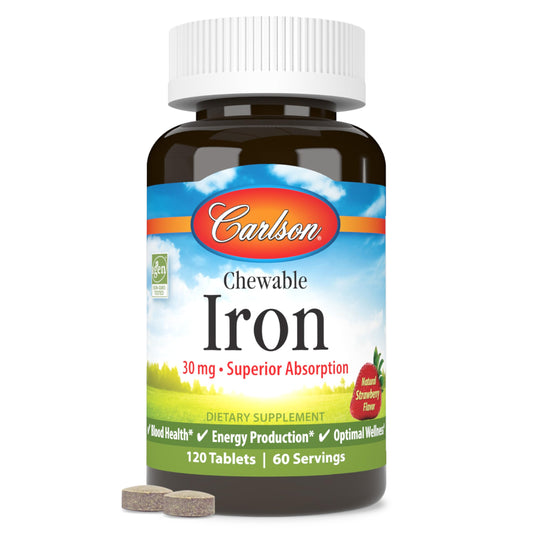Carlson Chewable Iron 120 Tablets