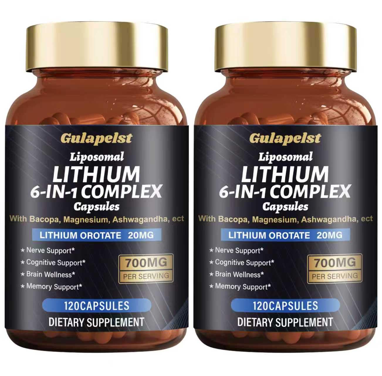 Gulapelst Lisopomal Lithium Orotate Complex Capsules, 240 Capsules