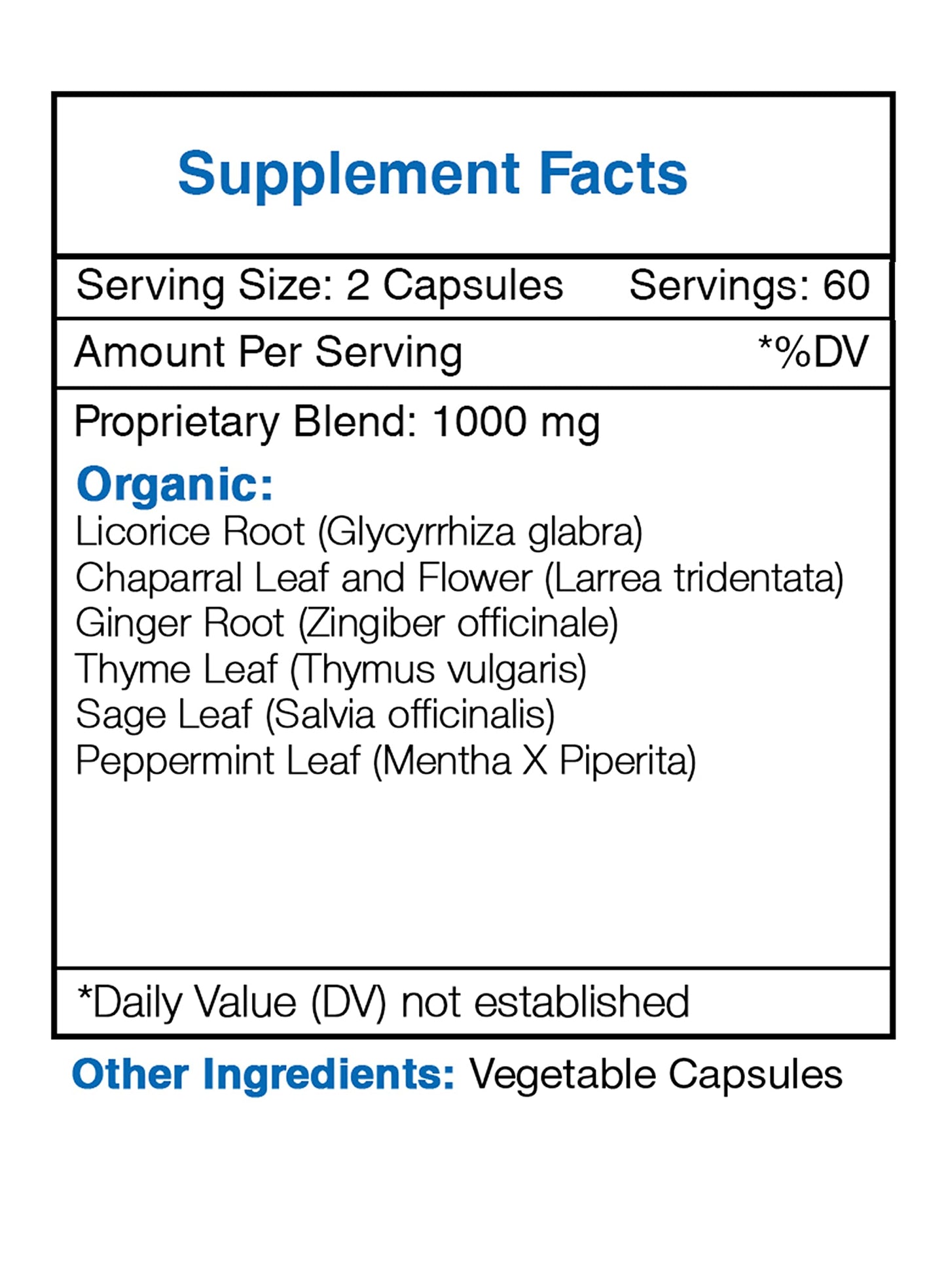 Secrets of the Tribe Clearway Clear Breathing Formula Herbal Supplement Blend 120 Capsules