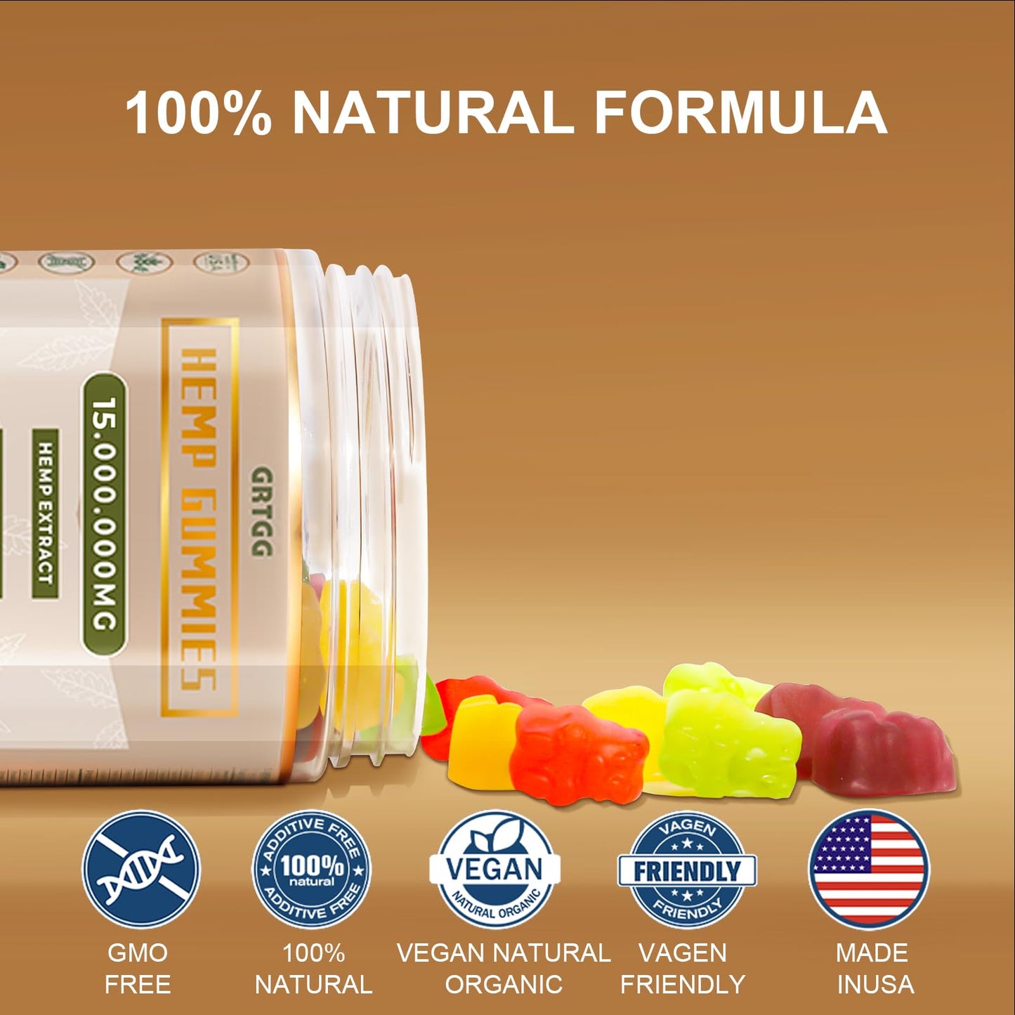 GRTGG Hemp Gummies 60 Gummies