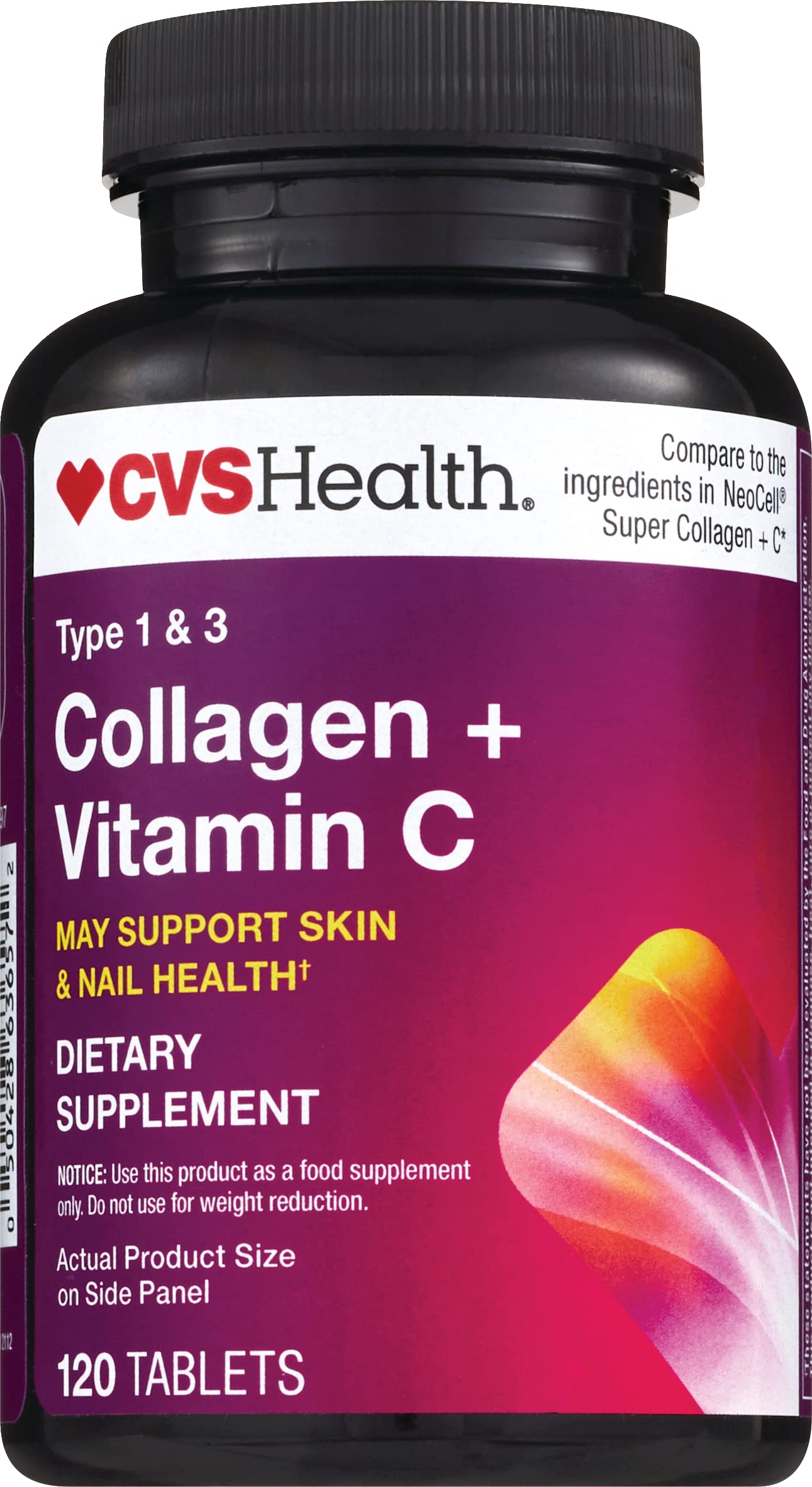 CVS Health Collagen + Vitamin C, Skin & Nail Health Dietary Supplement Tablet 1 Count