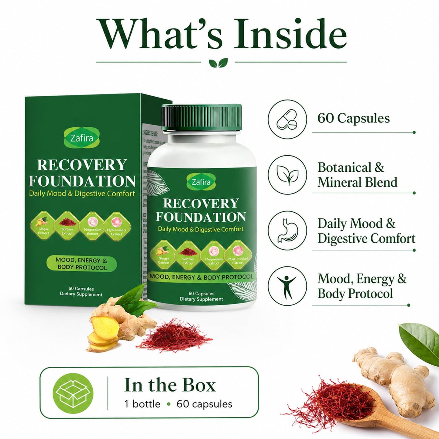 Boreome Zafira Recovery Foundation Capsules 60 Count