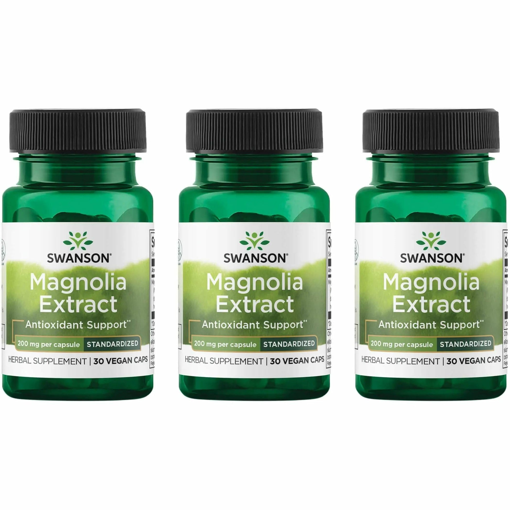 Swanson Magnolia Bark Herbal Supplement 200 mg Capsules, 90 Count