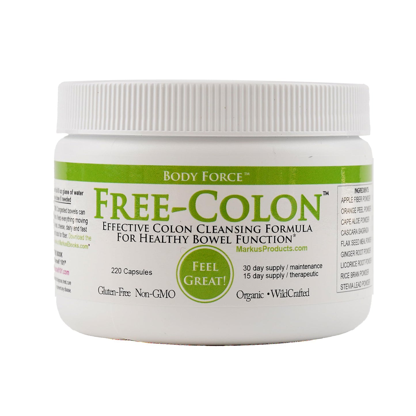 Body Force Colon Formula by Markus Capsules 220